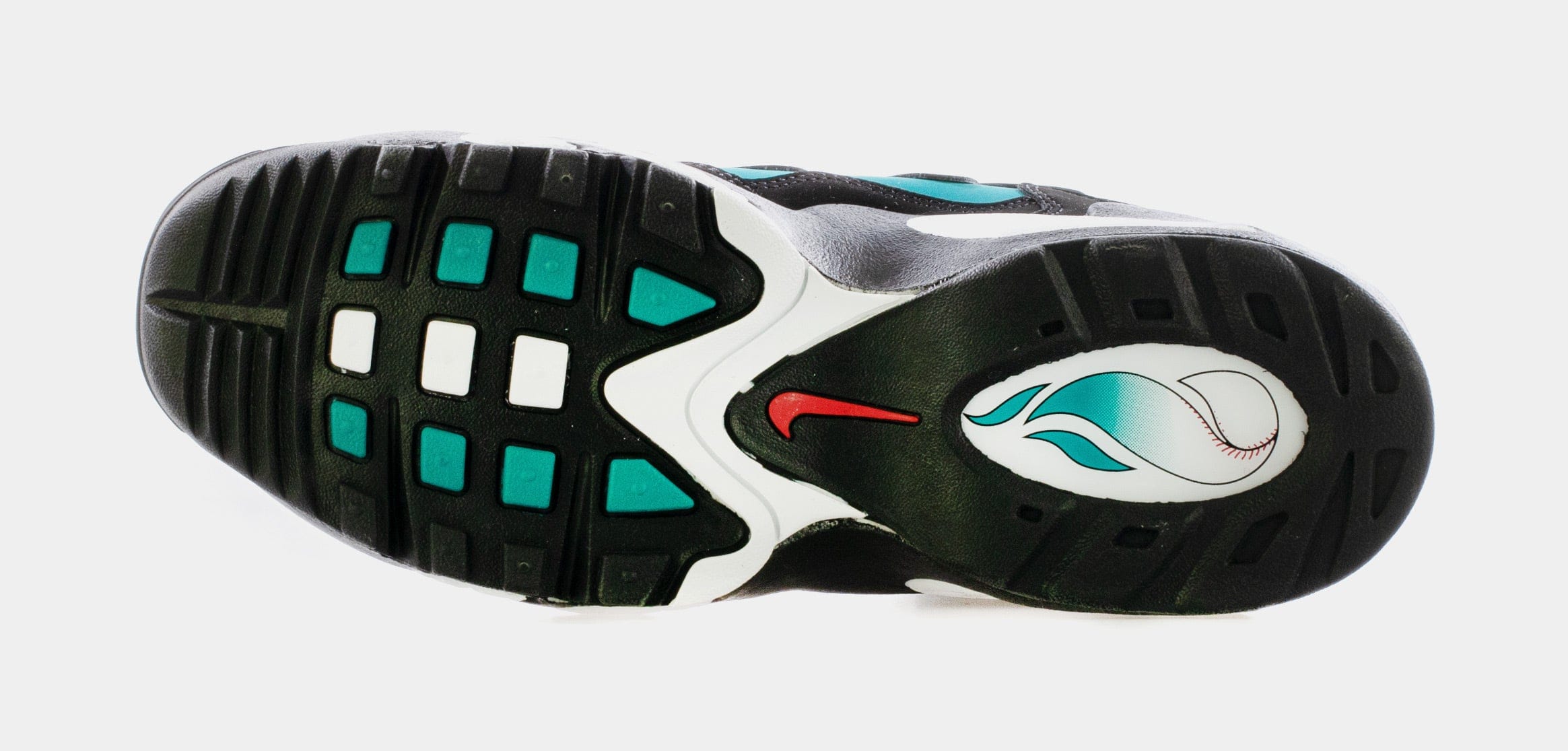 Nike Air Griffey Max 1 Black And Freshwater Mens Basketball Shoes (Black/Freshwater/White/Varsity Red) Free Shipping