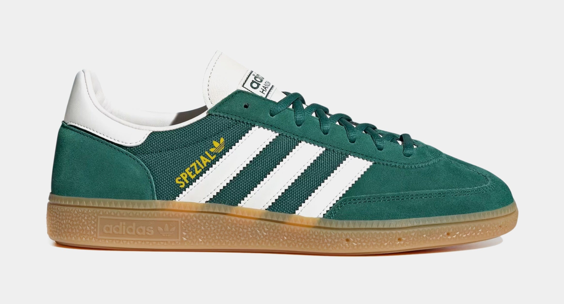 adidas Handball Spezial Mens Lifestyle Shoes (Collegiate Green/Cloud White/Chalk White) Final Sale