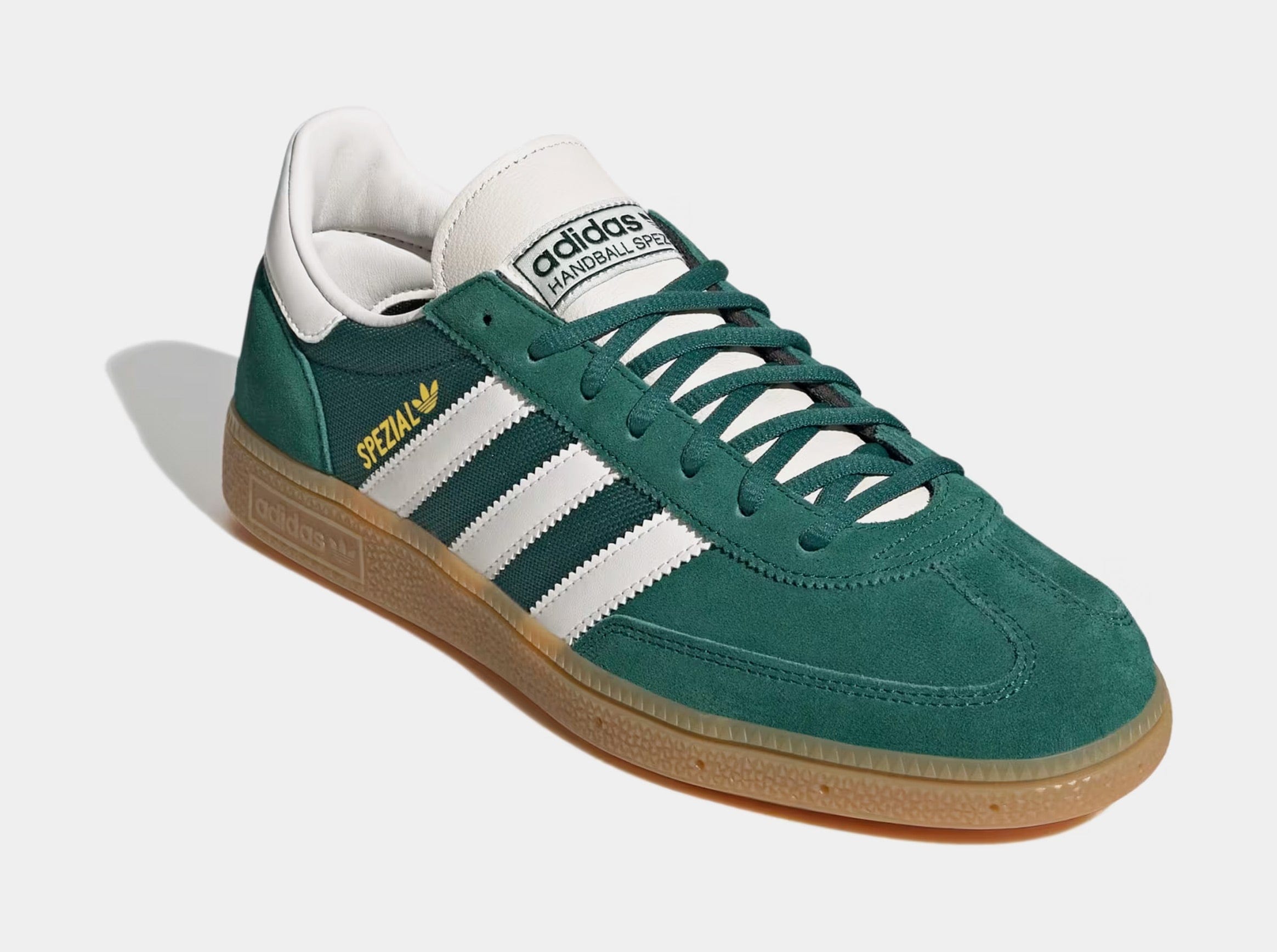 adidas Handball Spezial Mens Lifestyle Shoes (Collegiate Green/Cloud White/Chalk White) Final Sale