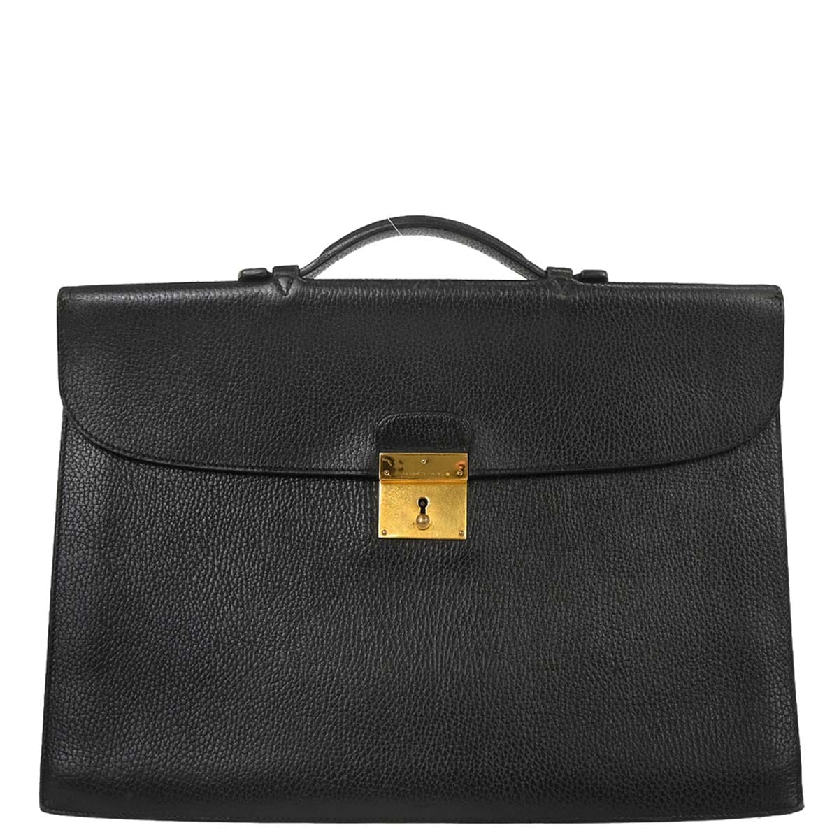 Hermes Black Ardennes Quirus Briefcase Business Handbag