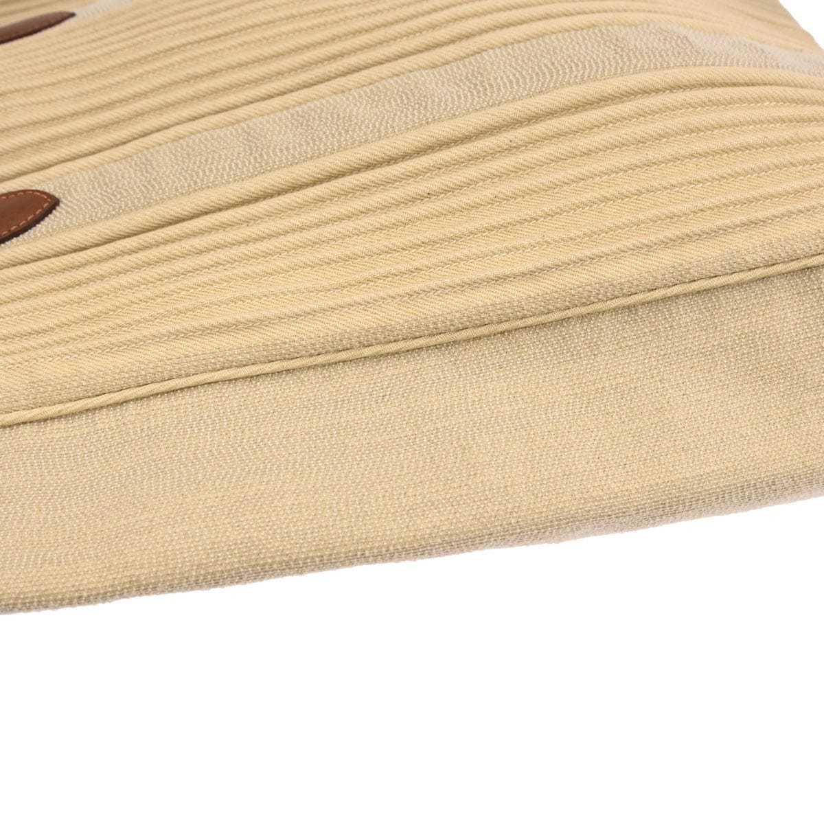 Hermes Beige Toile Denim Canelee Cabas Calicut Tote Bag
