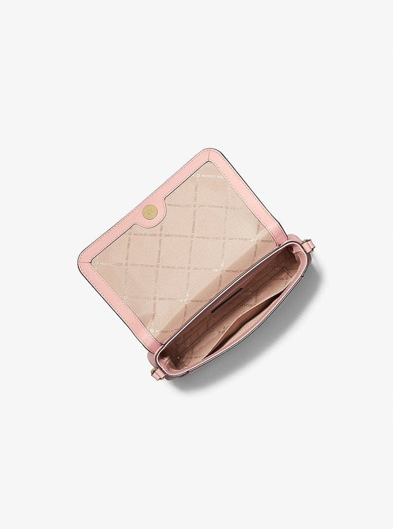 Michael Kors Medium Logo Convertible Crossbody Bag Lt Powder Blush