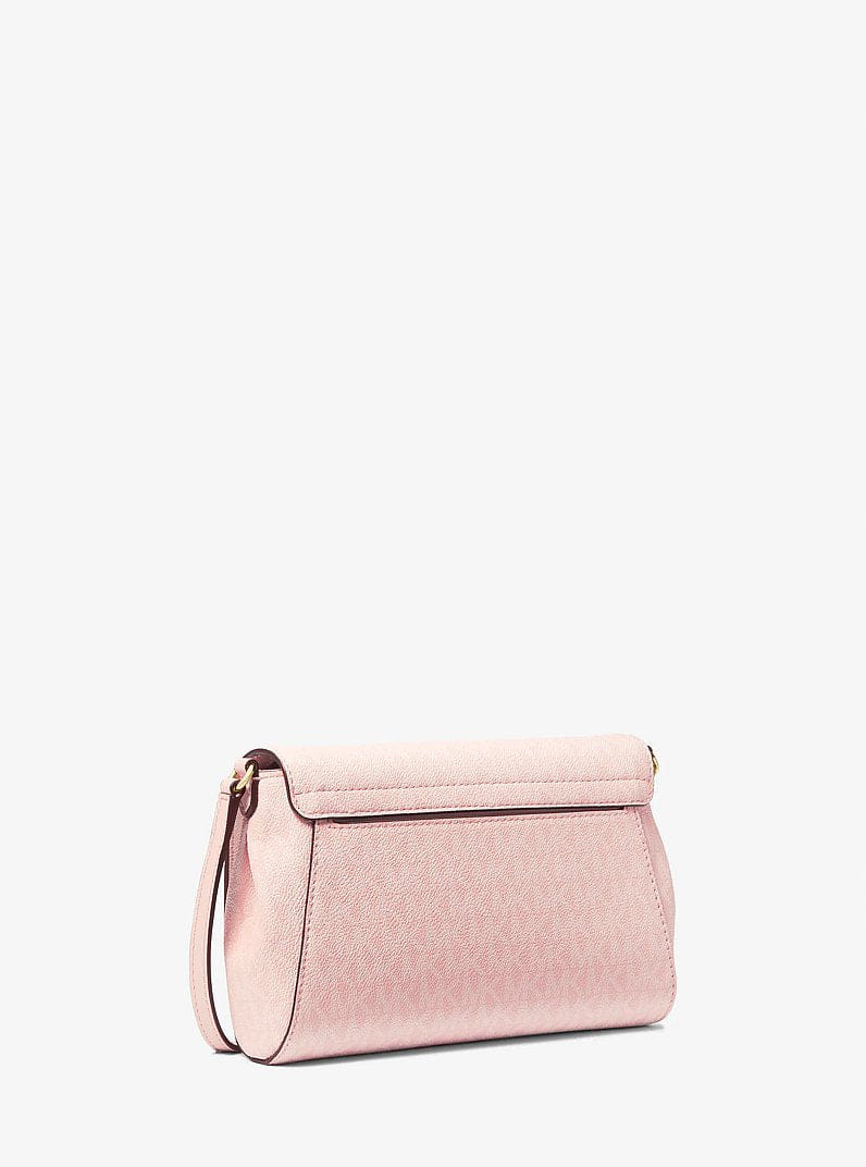 Michael Kors Medium Logo Convertible Crossbody Bag Lt Powder Blush