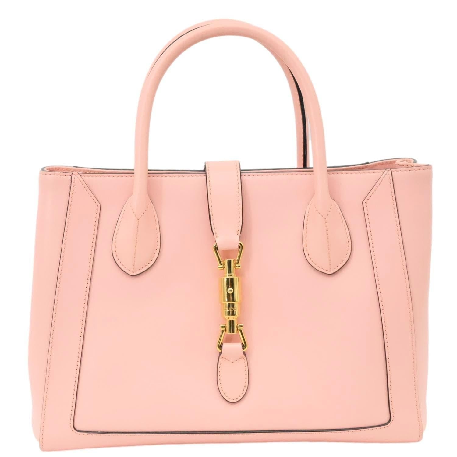 GUCCI Jackie 1961 Medium Calfskin Leather Tote Bag Pink 649016