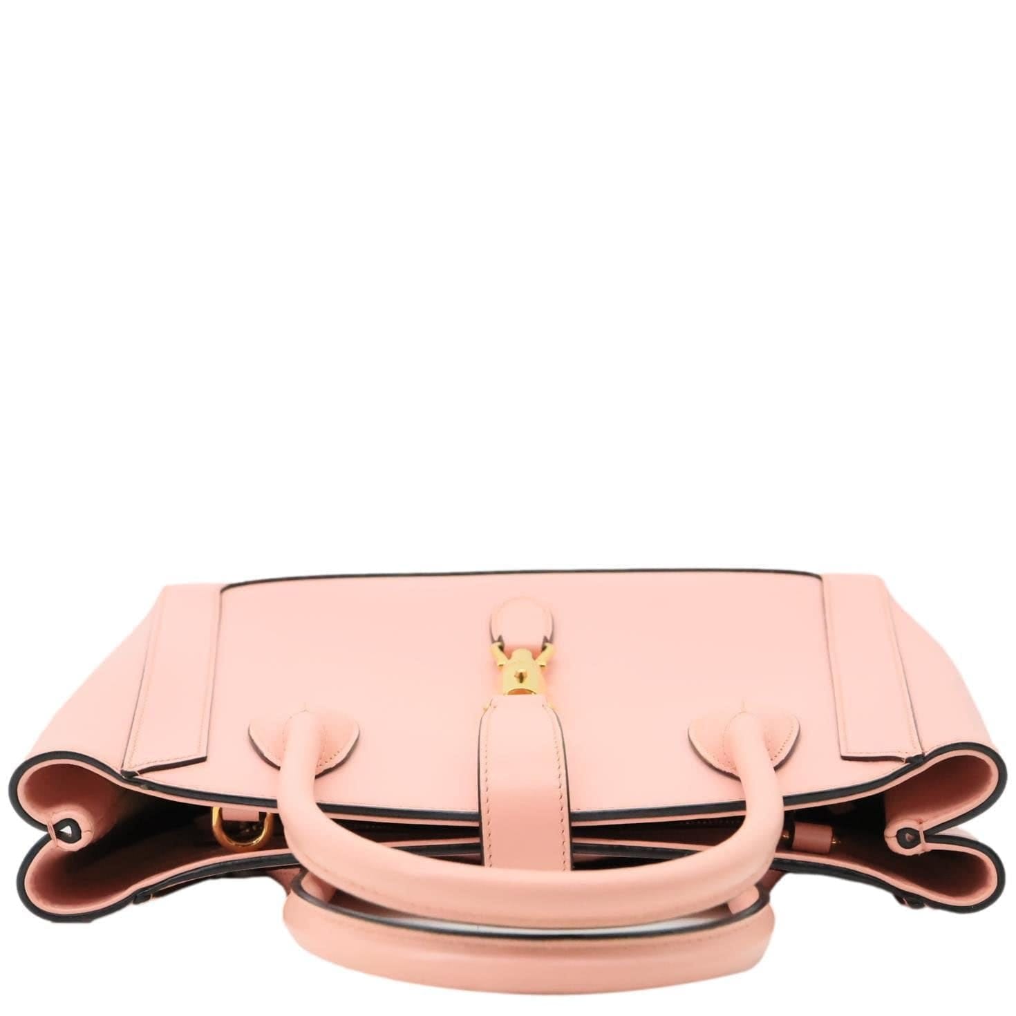 GUCCI Jackie 1961 Medium Calfskin Leather Tote Bag Pink 649016