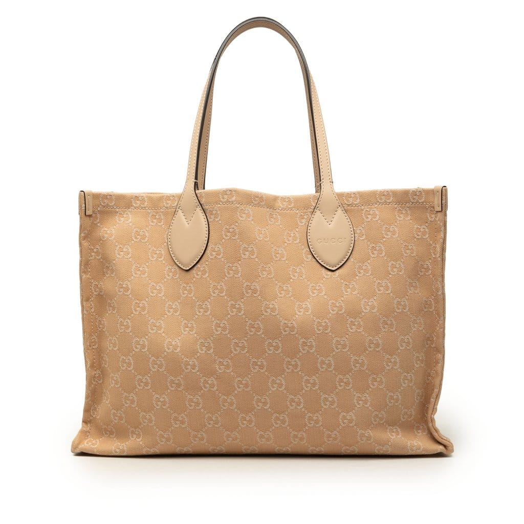 Gucci Large GG Denim Ophidia Tote