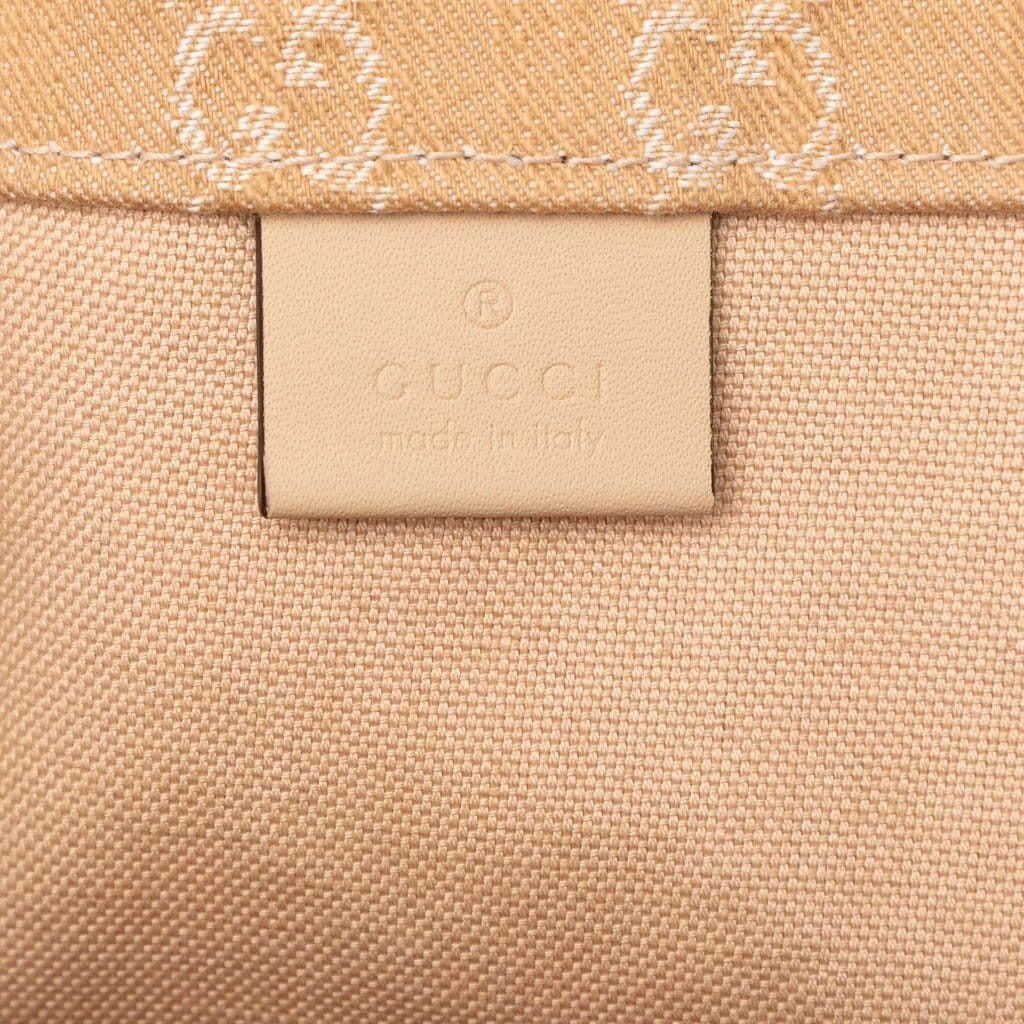 Gucci Large GG Denim Ophidia Tote