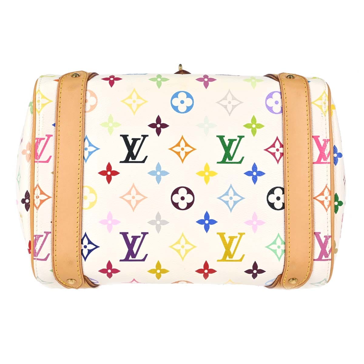 Louis Vuitton White Monogram Multicolor Priscilla Handbag M40096