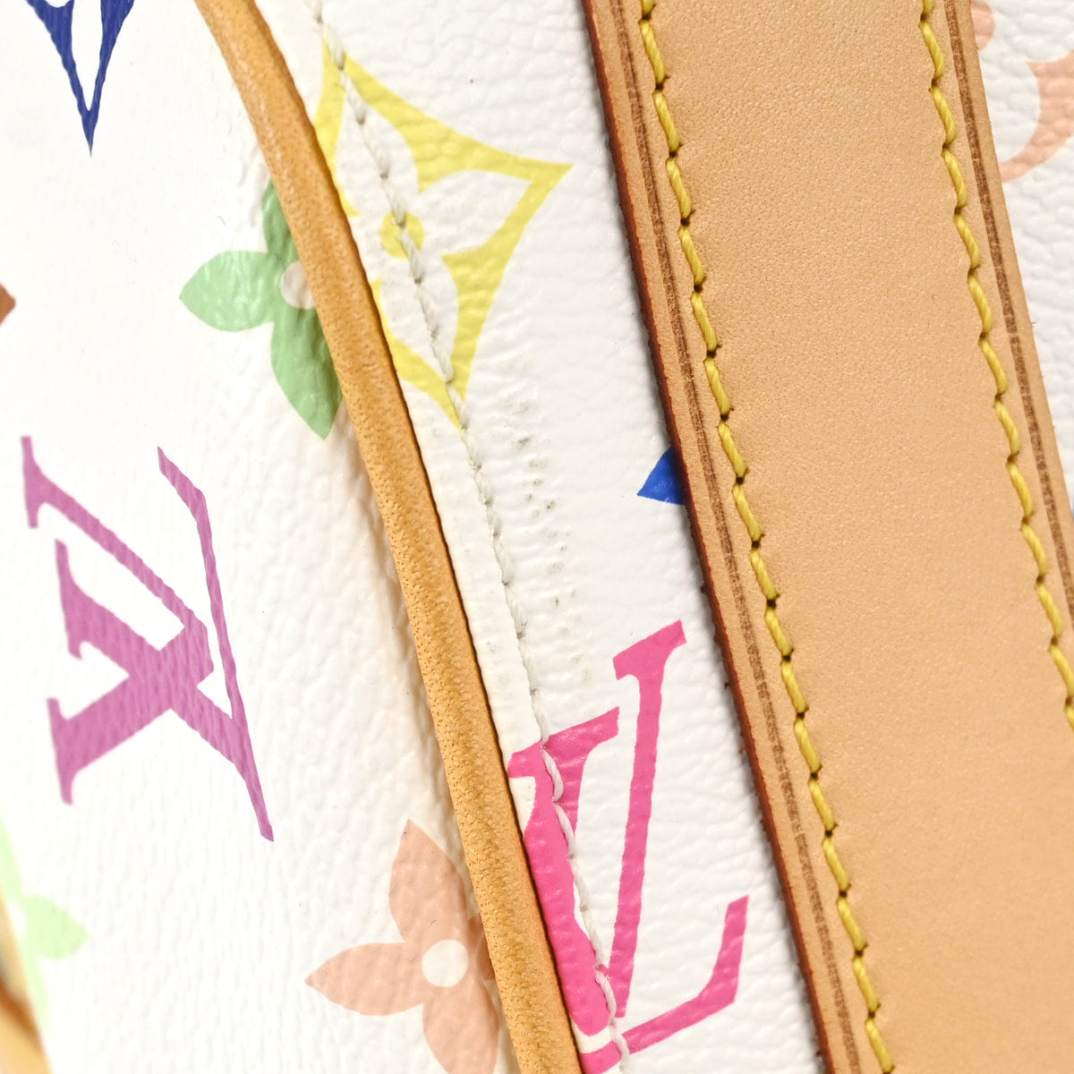 Louis Vuitton White Monogram Multicolor Priscilla Handbag M40096