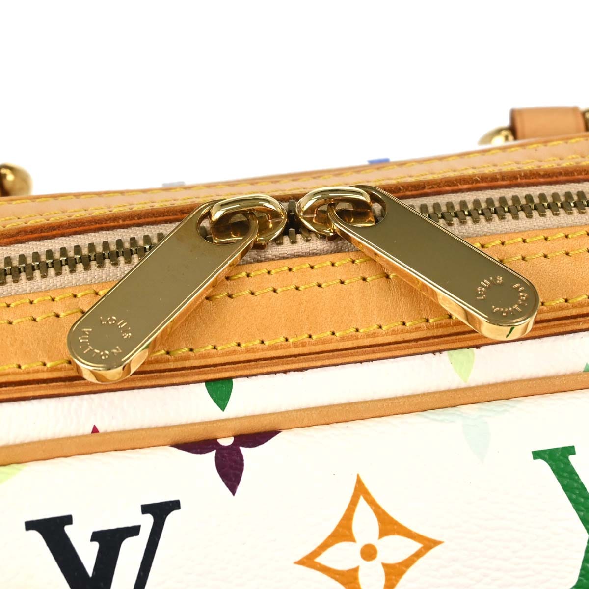 Louis Vuitton White Monogram Multicolor Priscilla Handbag M40096