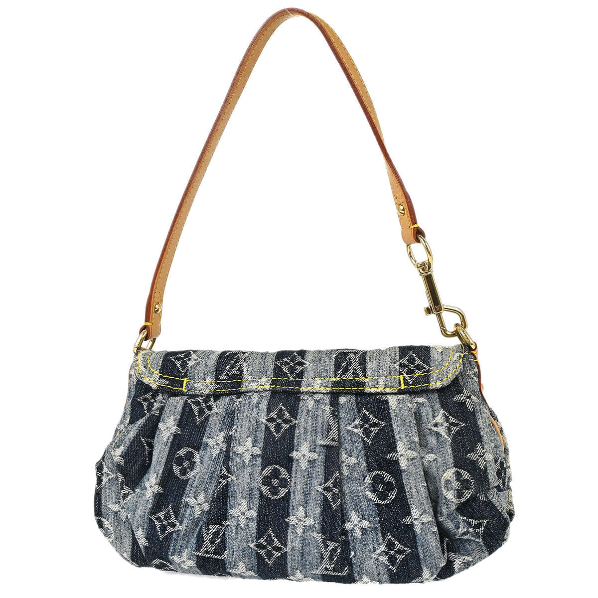 Louis Vuitton Blue Monogram Denim Mini Pleaty Raye Handbag M95333
