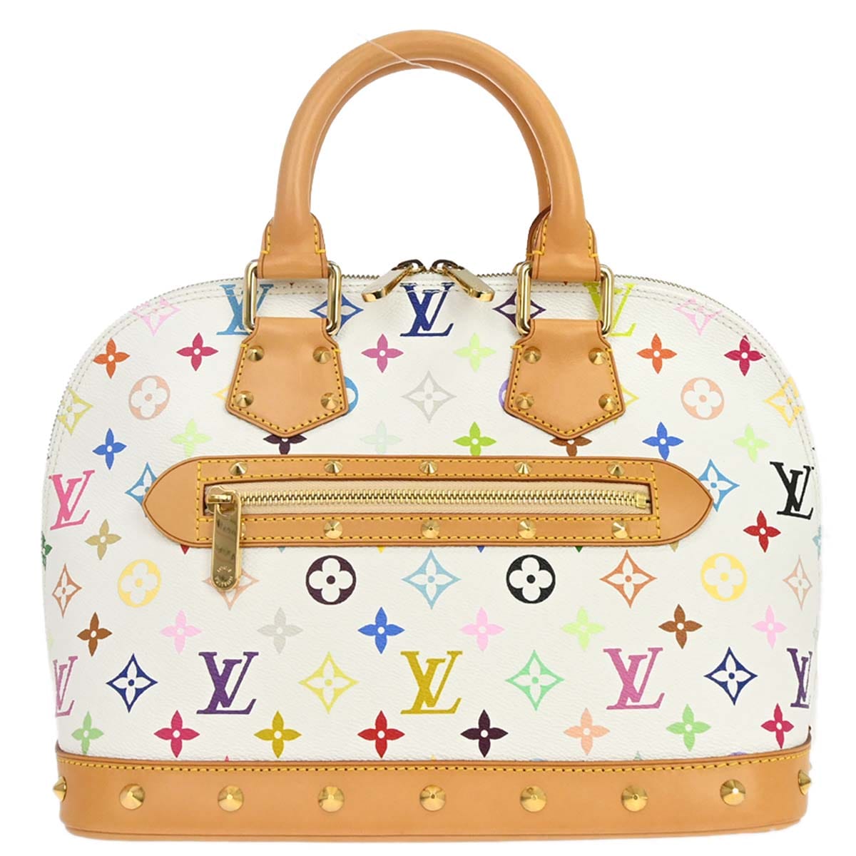 Louis Vuitton White Monogram Multicolor Alma Handbag M92647