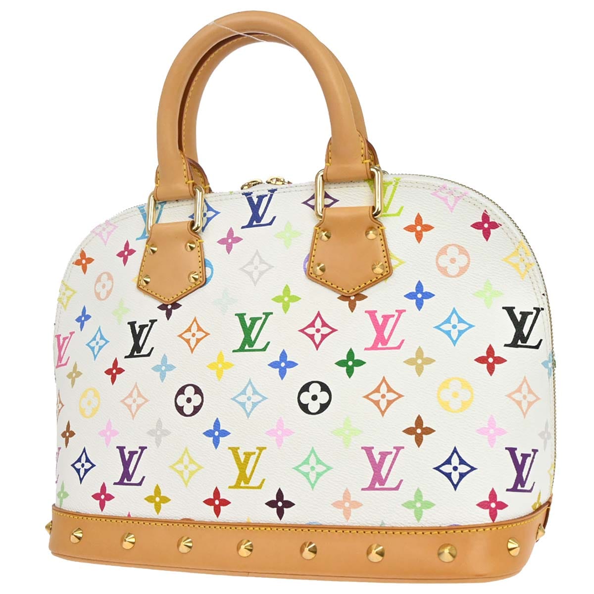 Louis Vuitton White Monogram Multicolor Alma Handbag M92647