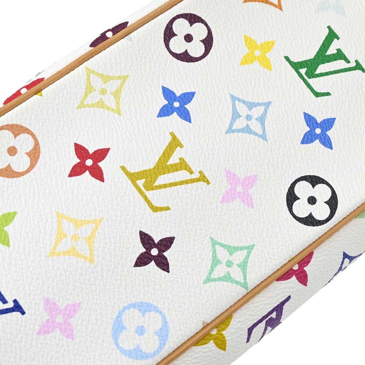 Louis Vuitton White Monogram Multicolor Trouville Handbag M92663