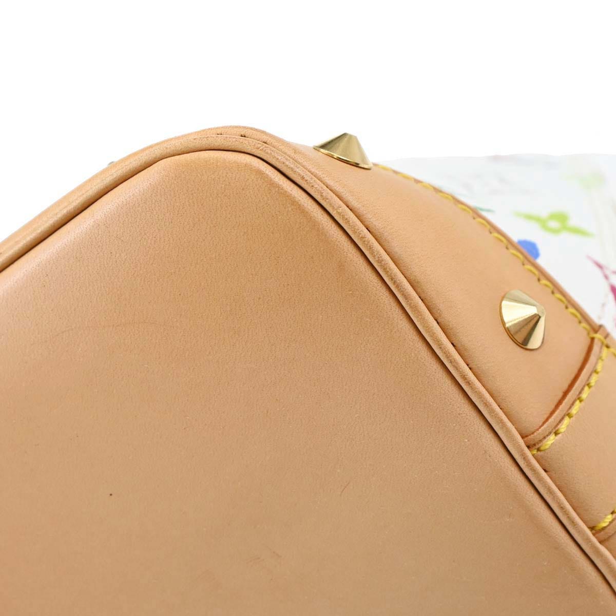 Louis Vuitton 2003 White Monogram Multicolor Alma Handbag M92647