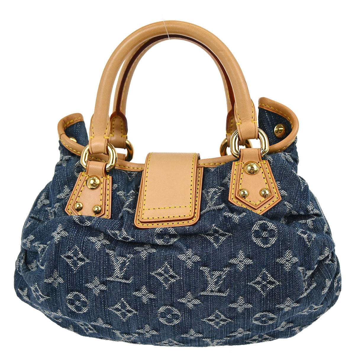 Louis Vuitton Blue Monogram Denim Pleaty Handbag M95020