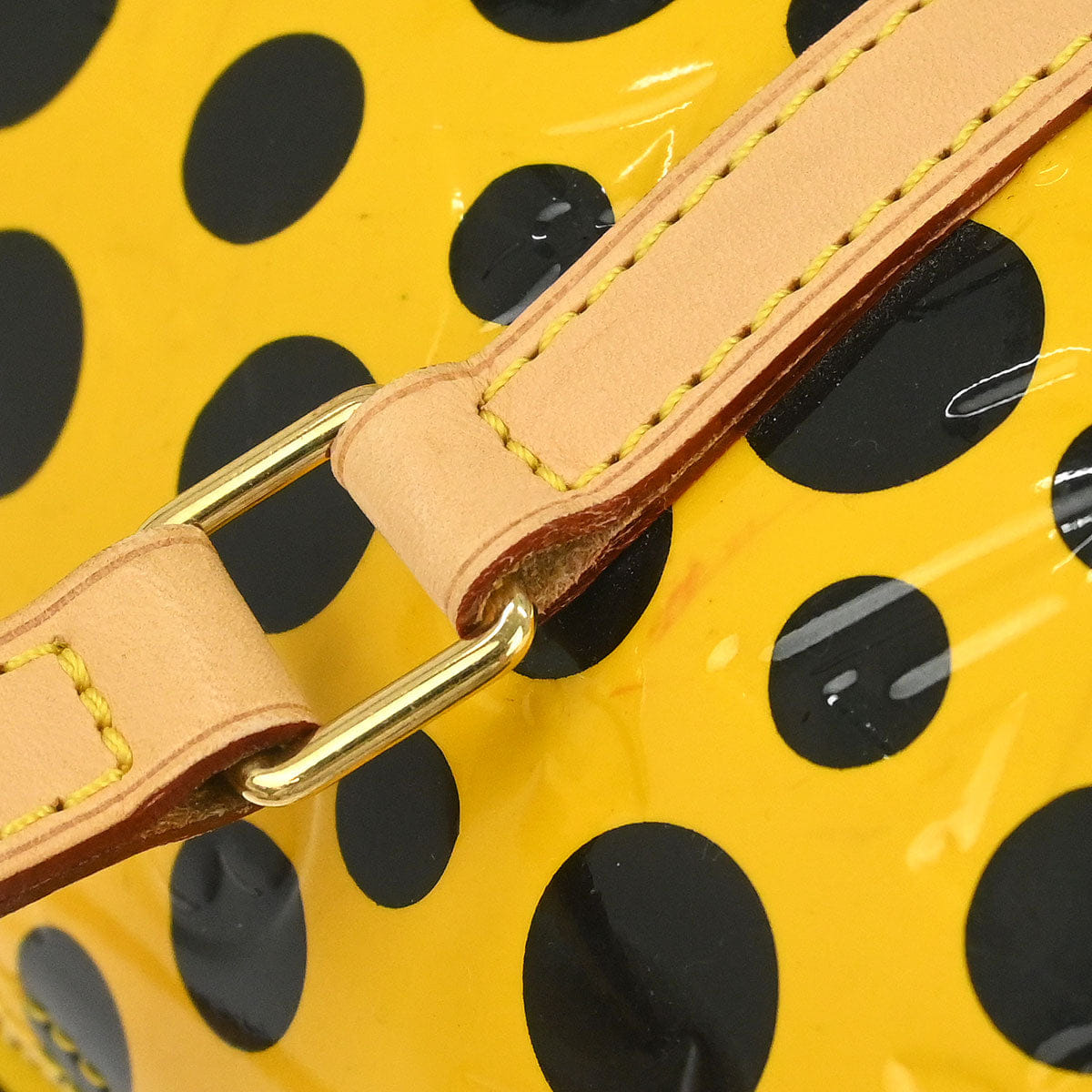 Louis Vuitton Yellow Vernis Dot Infinity Papillon Handbag M91424