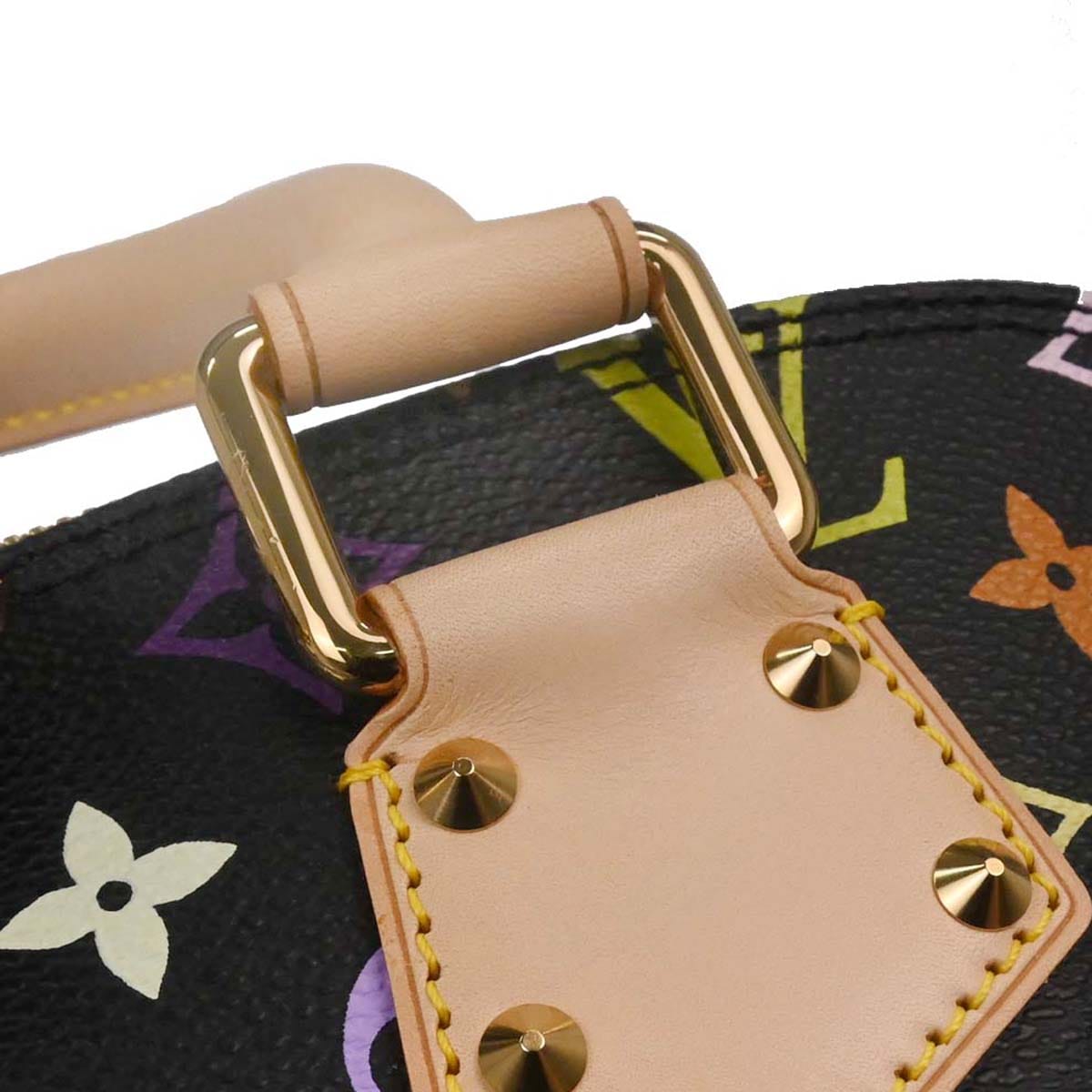 Louis Vuitton 2003 Black Monogram Multicolor Alma Handbag M92646