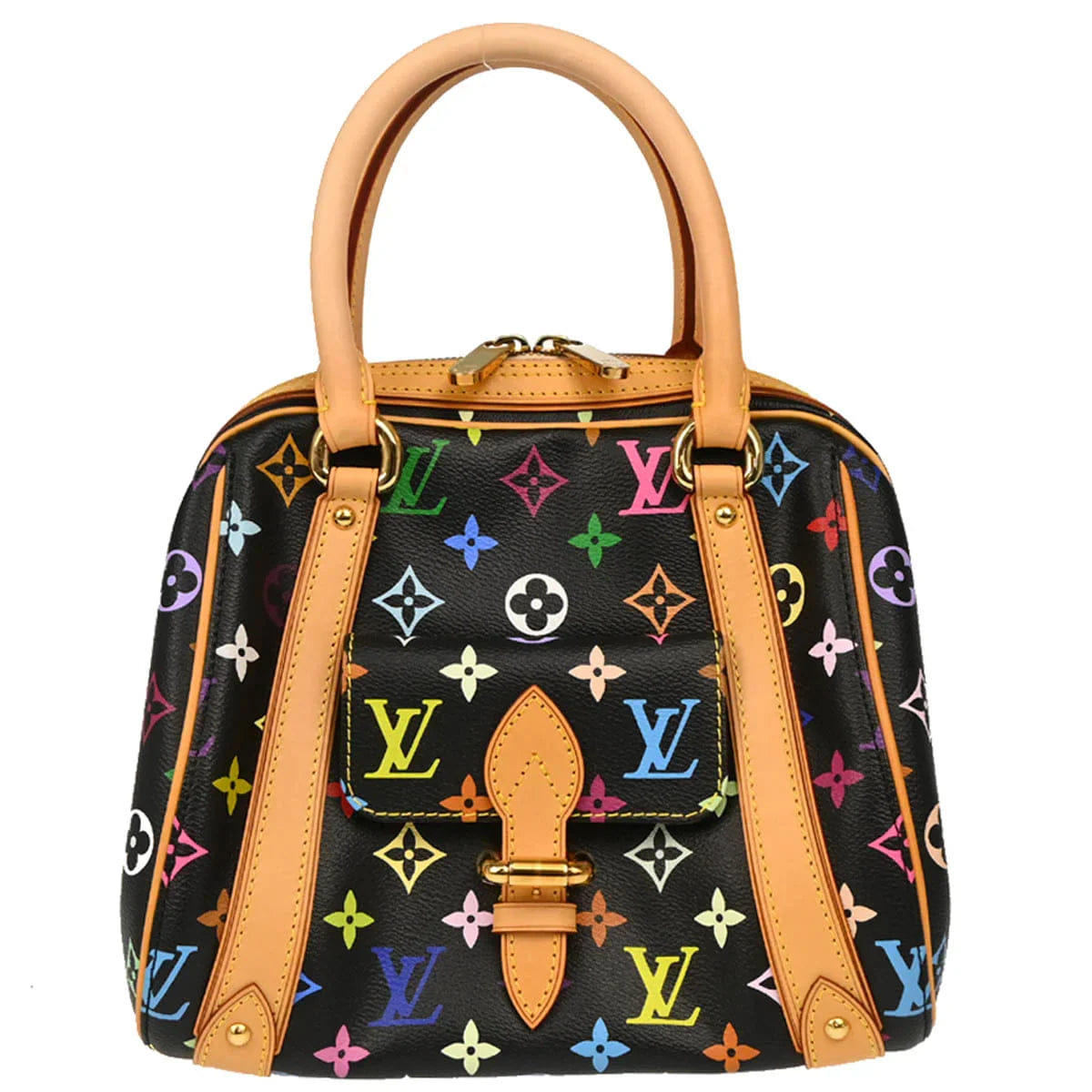 Louis Vuitton Black Monogram Multicolor Priscilla Handbag M40097