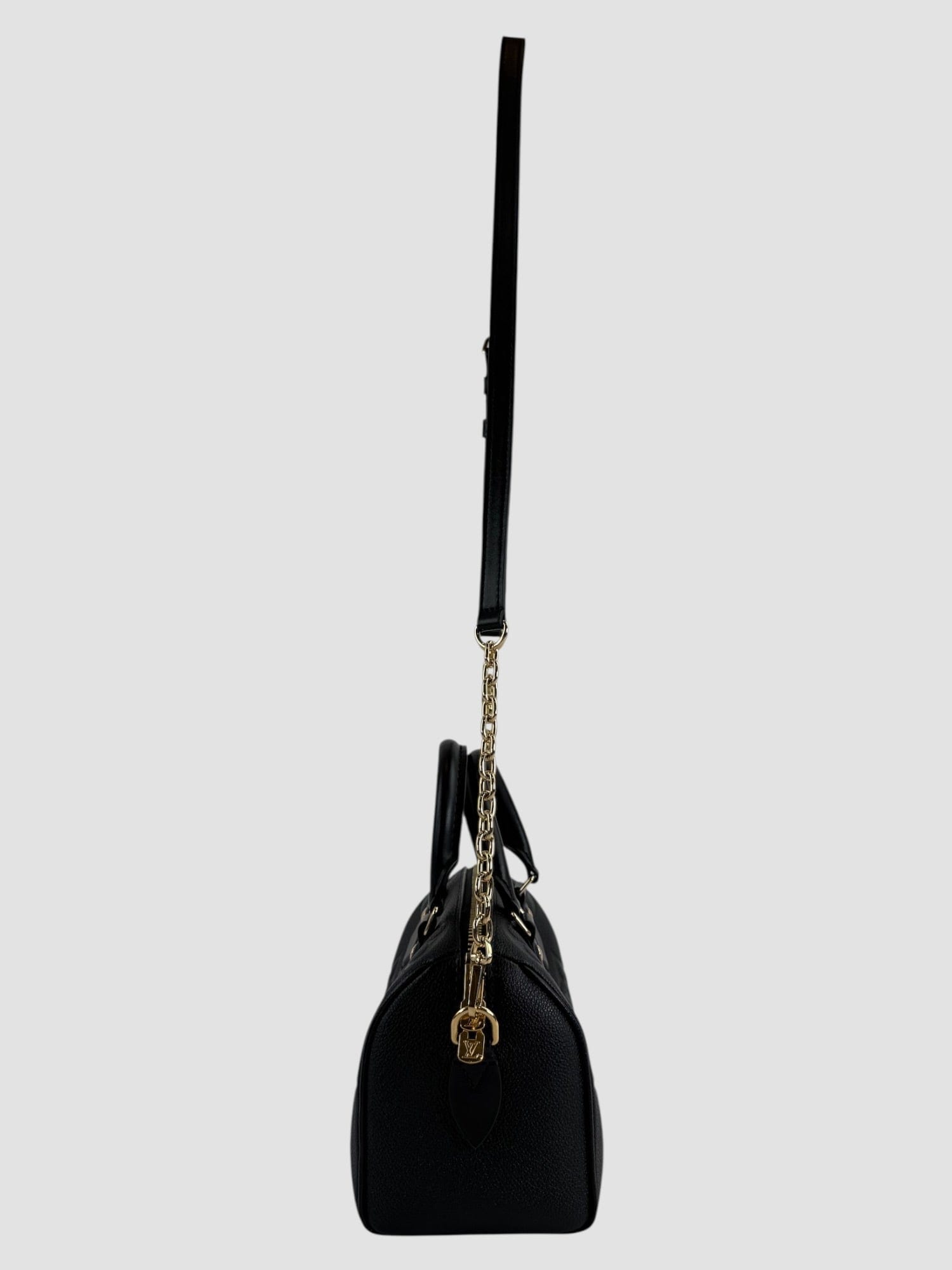 Louis Vuitton Black Empreinte Leather Speedy 20