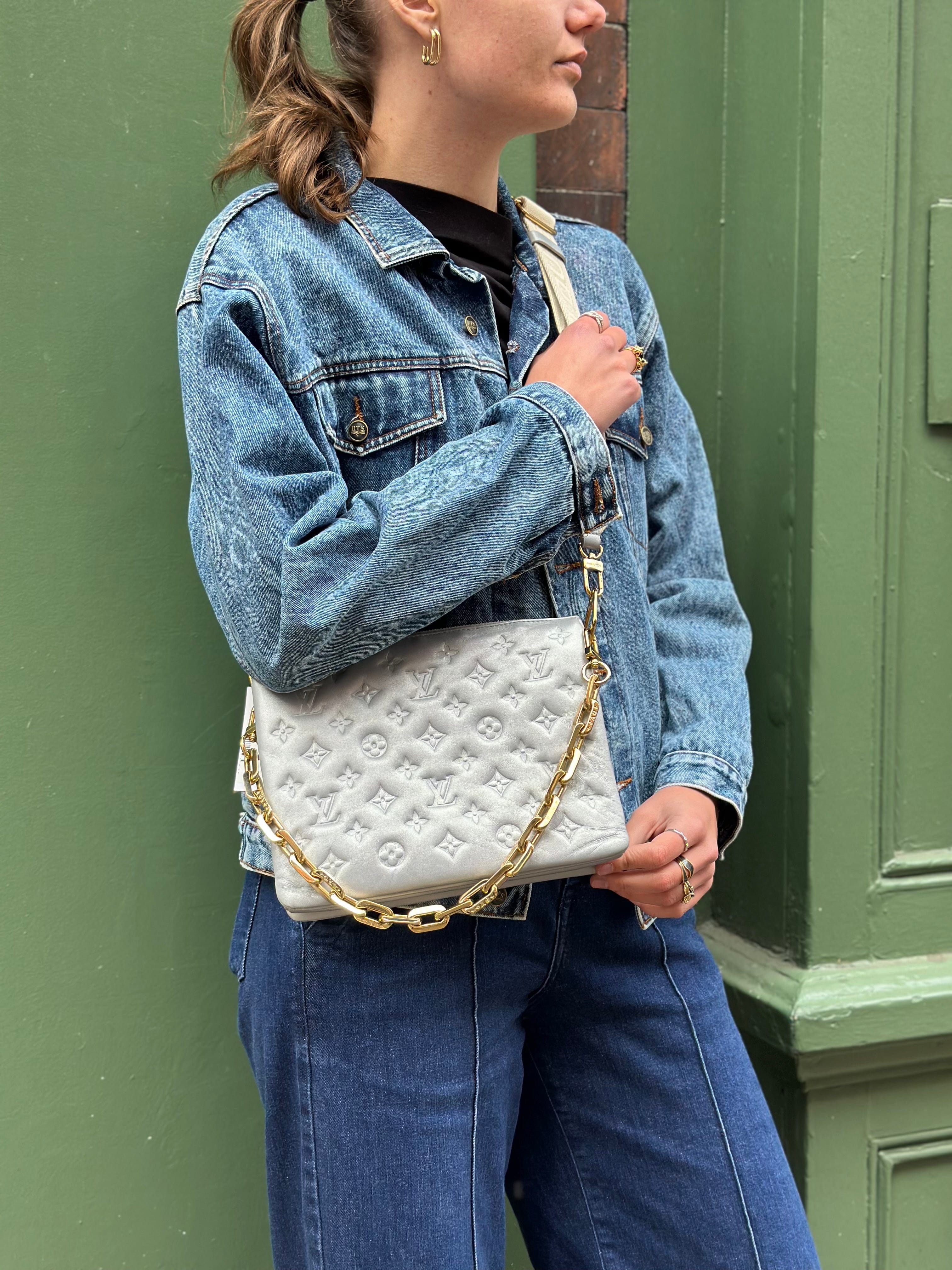 Louis Vuitton Silver Coussin Handbag