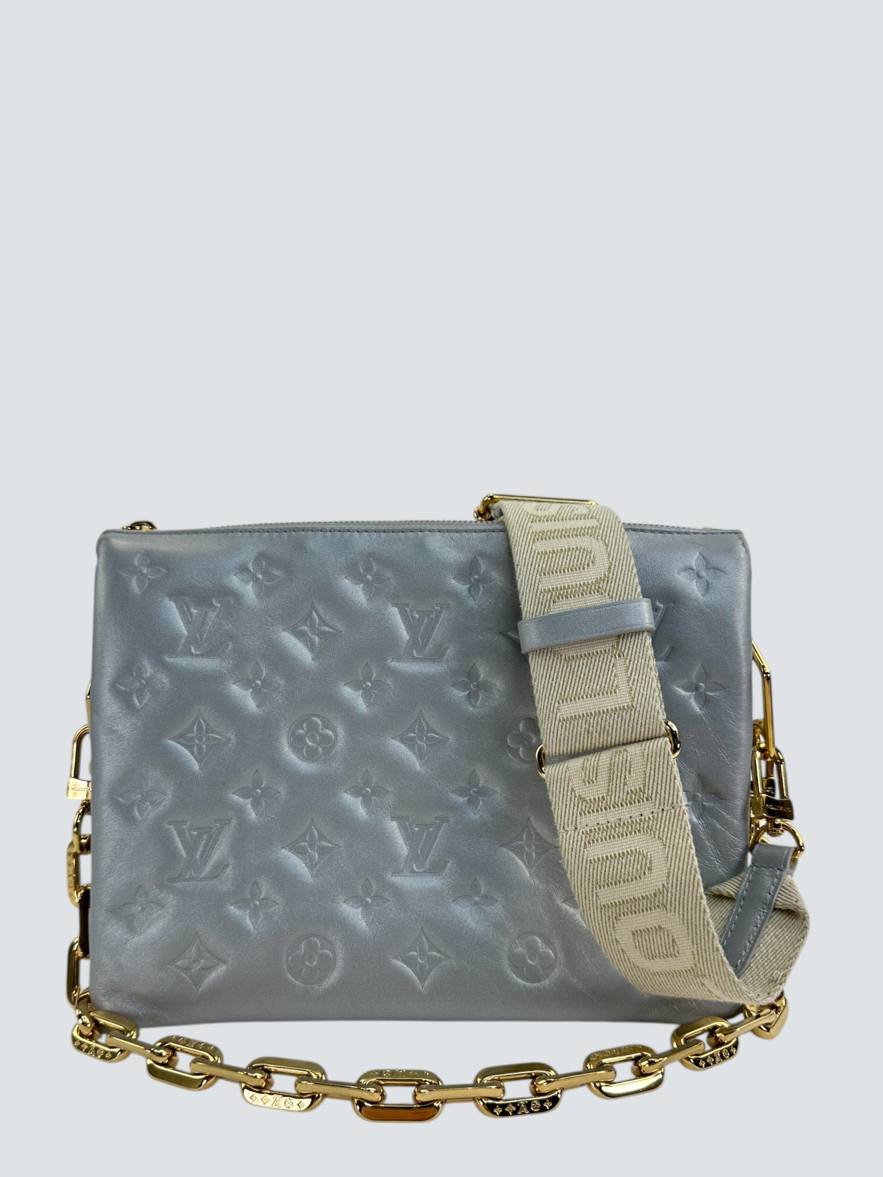 Louis Vuitton Silver Coussin Handbag