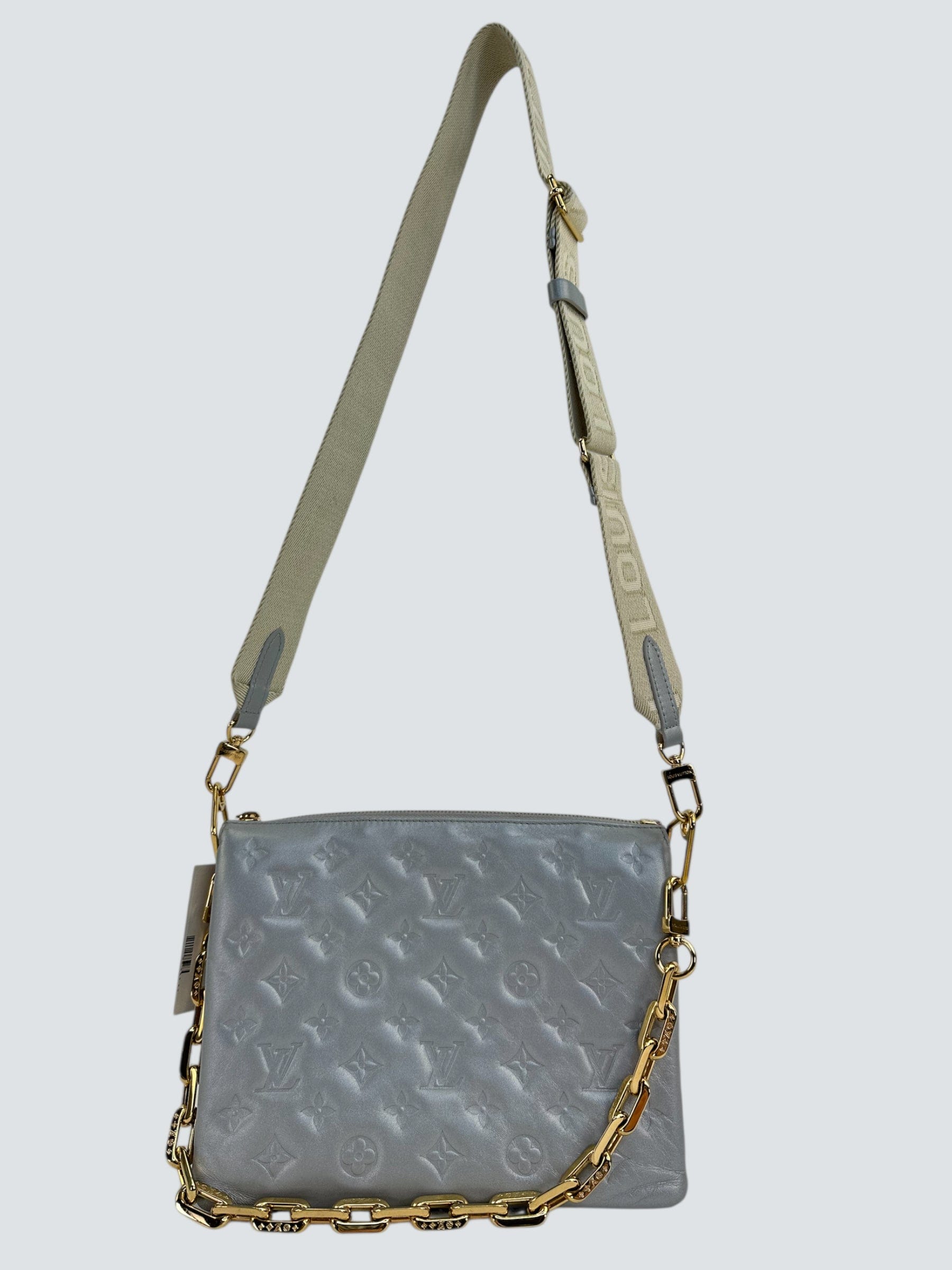 Louis Vuitton Silver Coussin Handbag