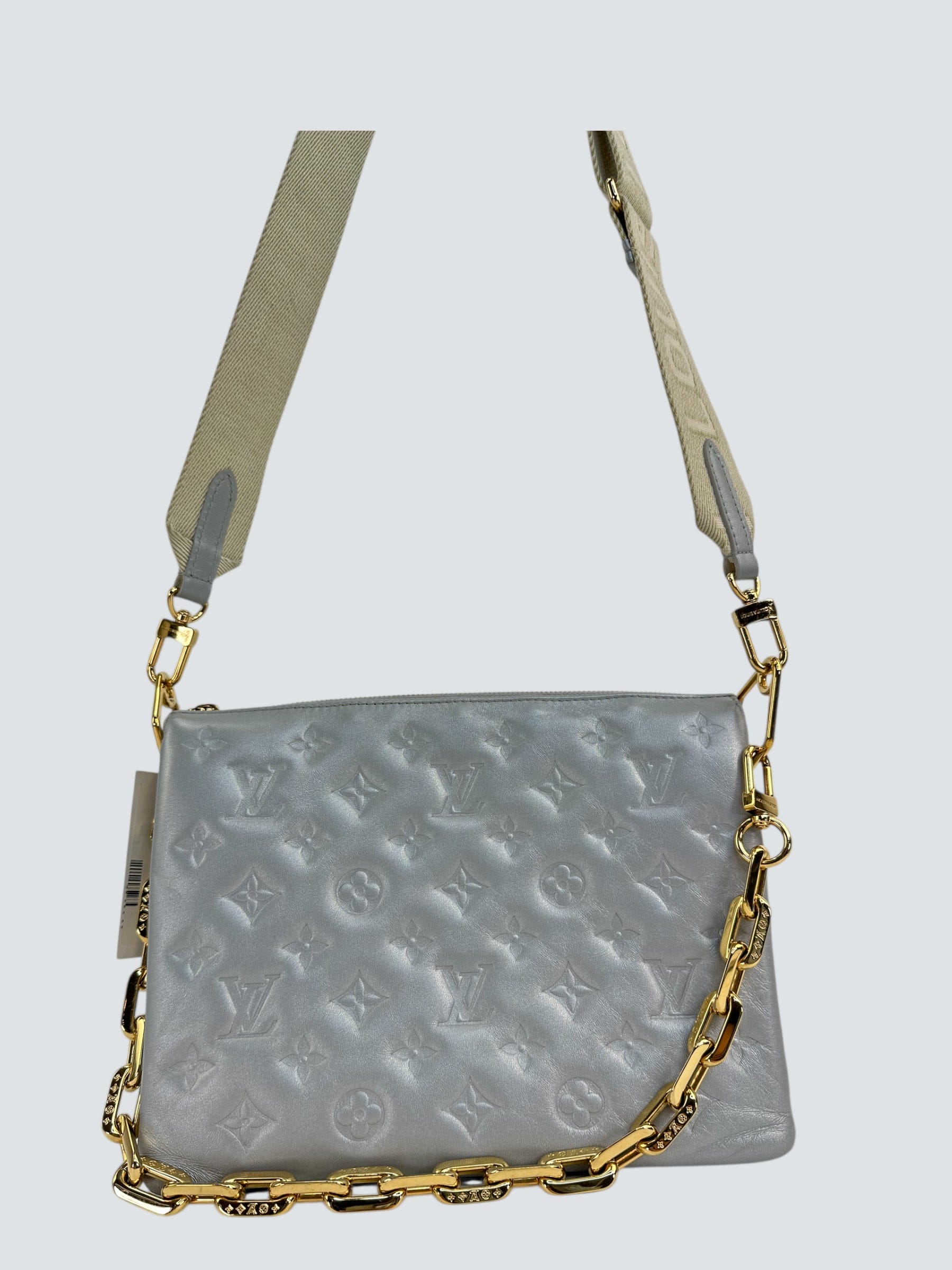 Louis Vuitton Silver Coussin Handbag