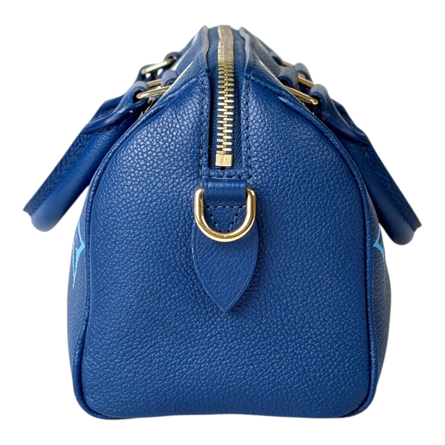 Louis Vuitton Speedy 20 cm Blue Bag - Full Set