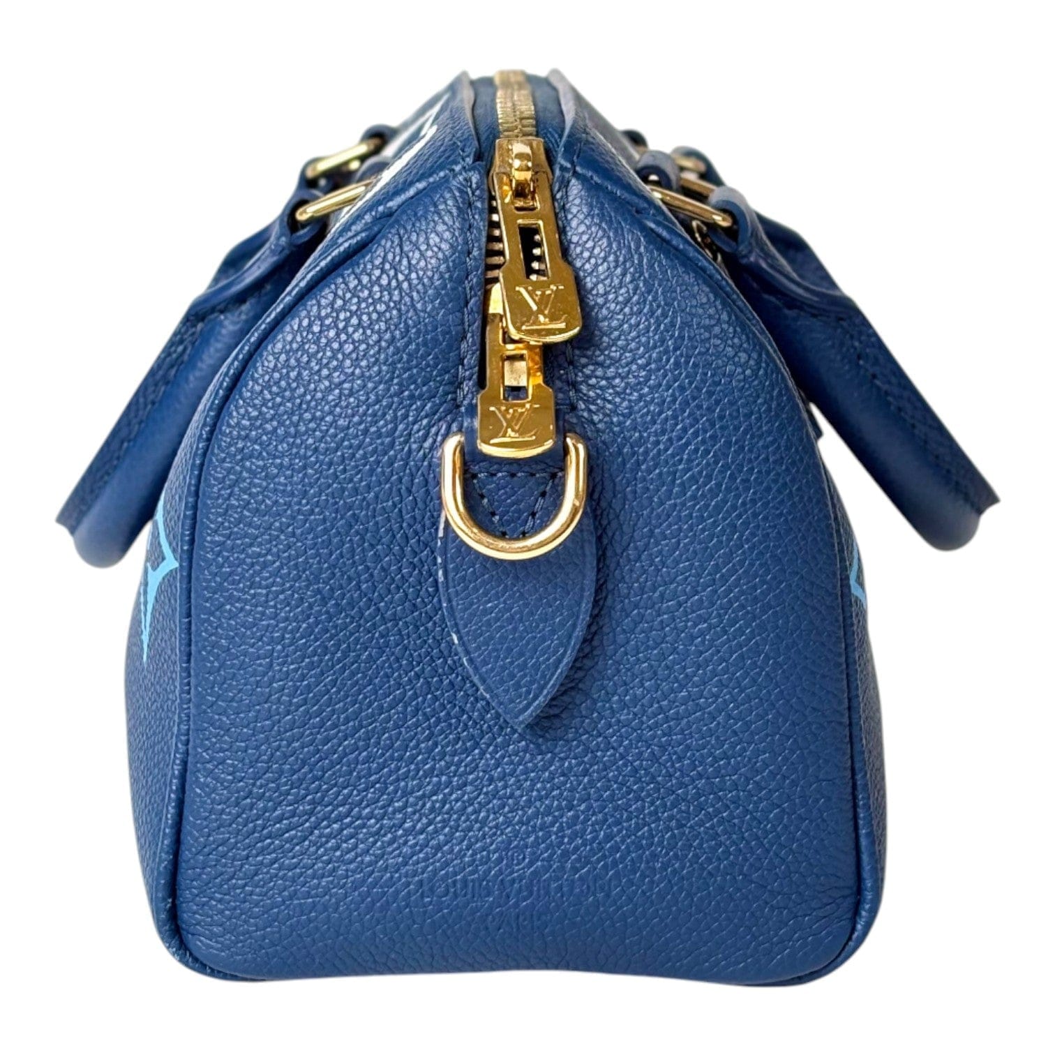 Louis Vuitton Speedy 20 cm Blue Bag - Full Set