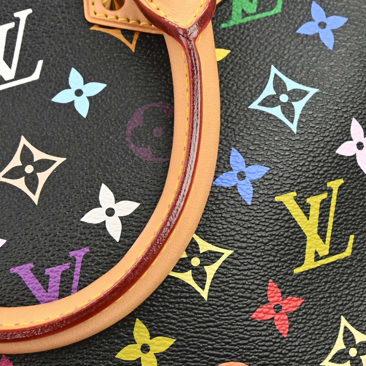 Louis Vuitton 2015 Black Monogram Multicolor Alma PM Handbag M40444