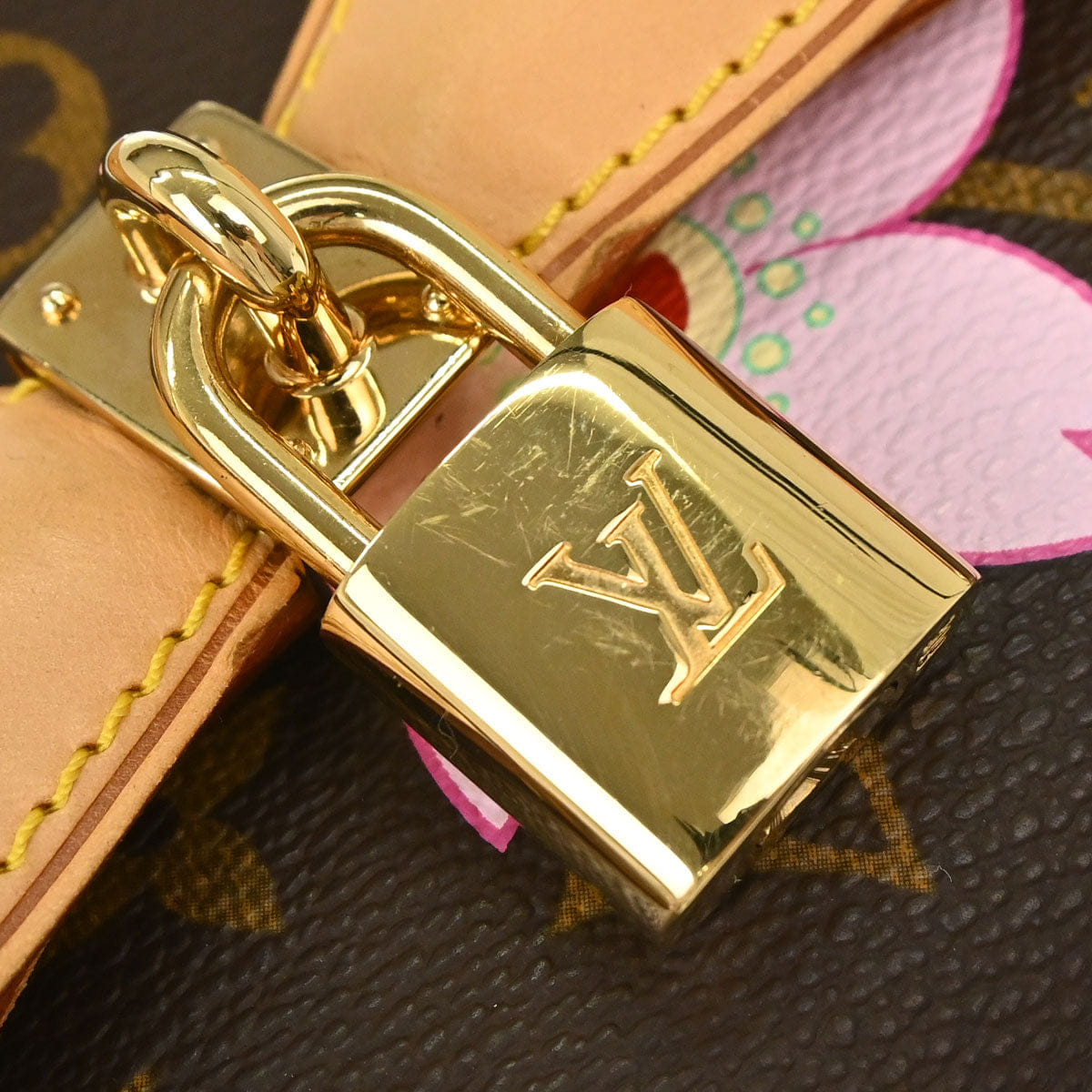 Louis Vuitton 2008 Monogram Cherry Blossom Papillon Handbag M92009