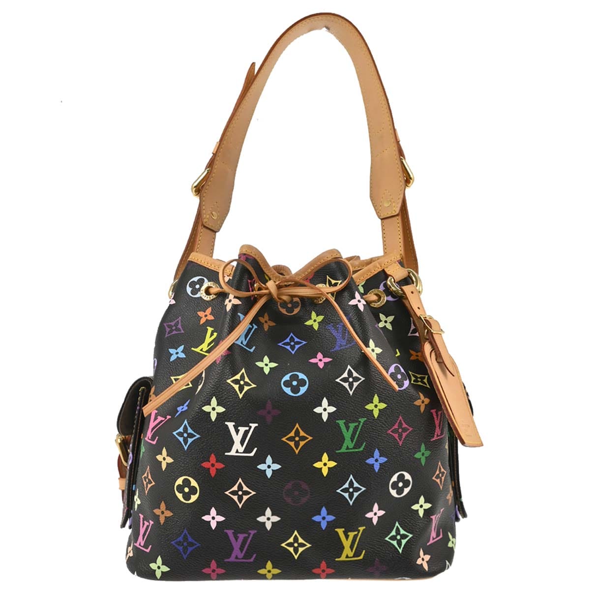 Louis Vuitton 2008 Black Monogram Multicolor Petite Noe Handbag M42230