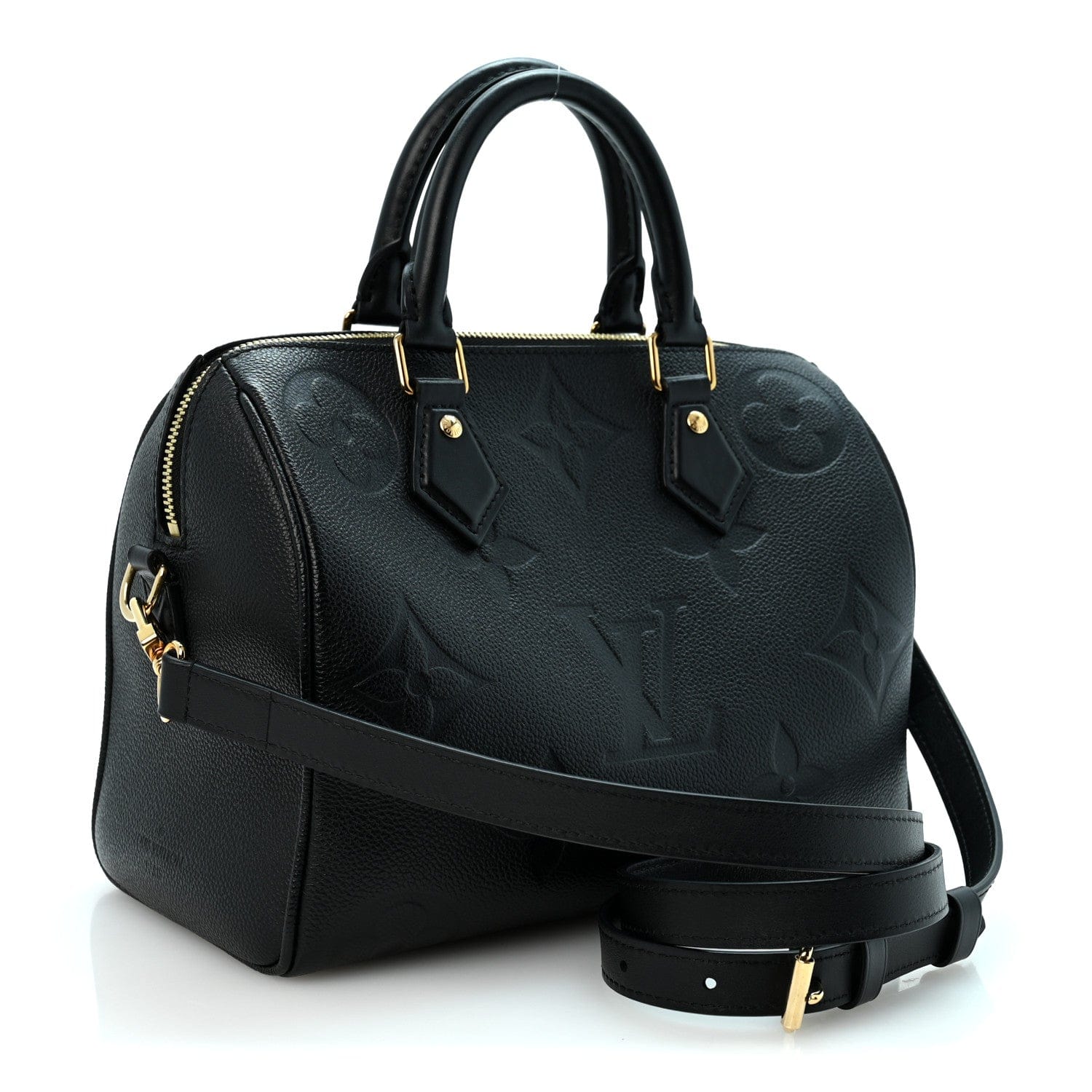 Louis Vuitton Empreinte Monogram Giant Speedy Bandouliere 25 Black