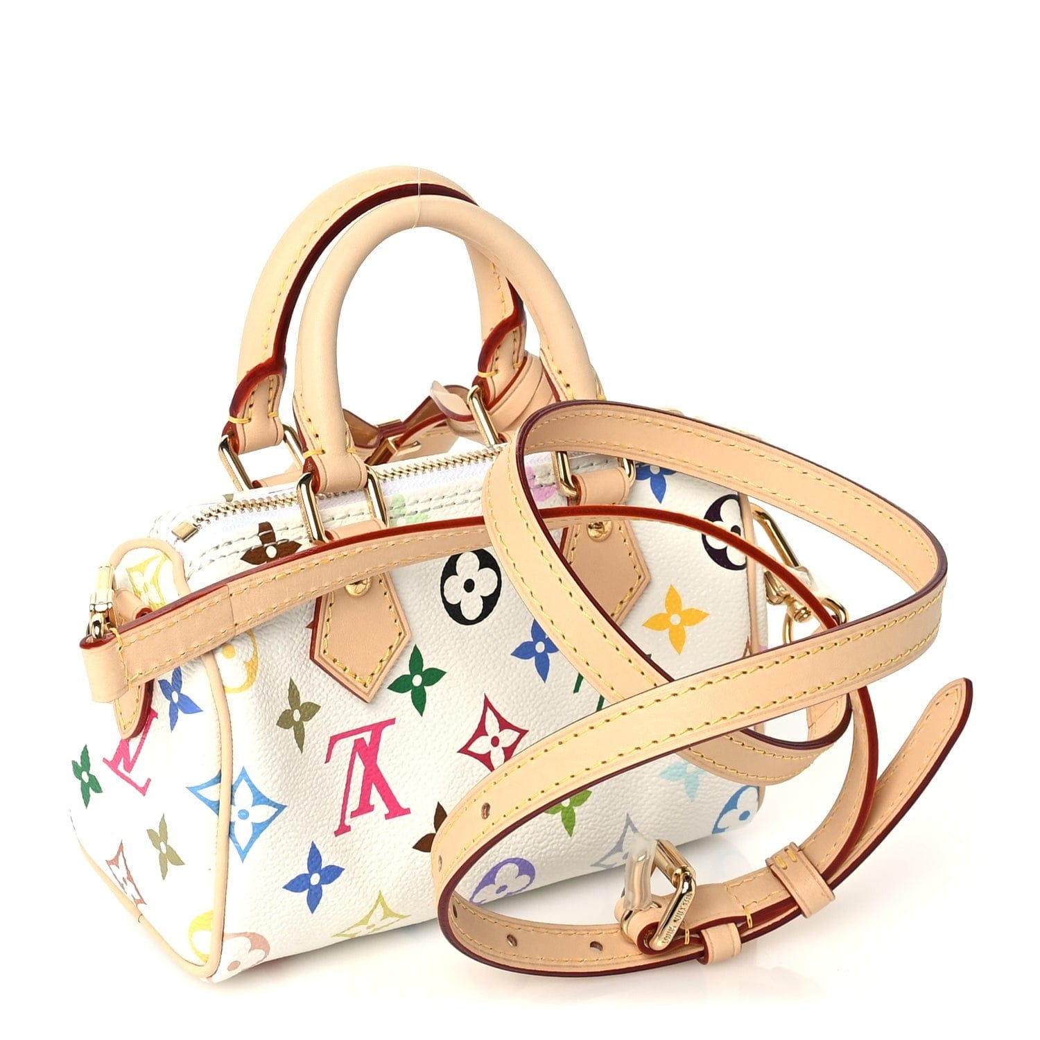 Louis Vuitton X TM Monogram Multicolor Nano Speedy White