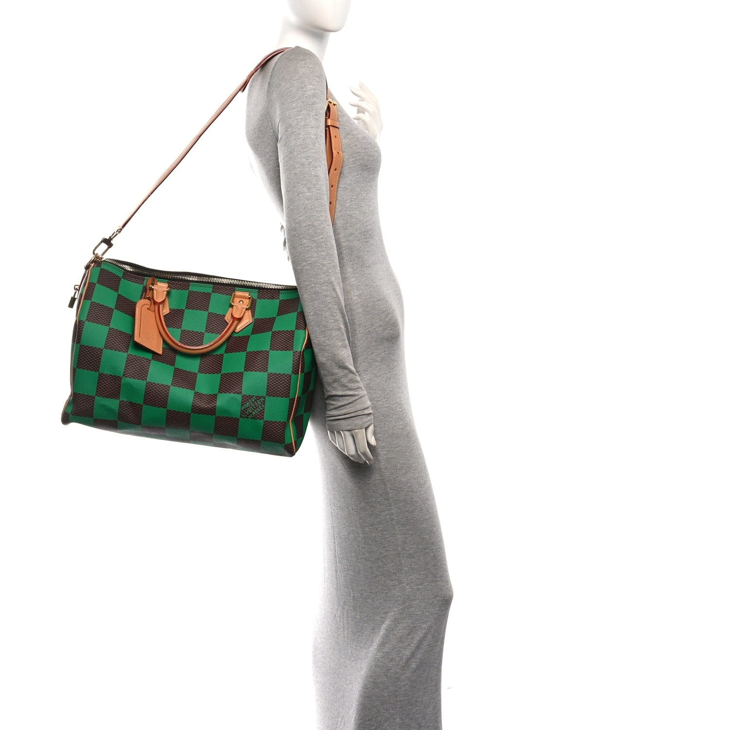 Louis Vuitton Damier Pop Speedy Bandouliere 40 Green