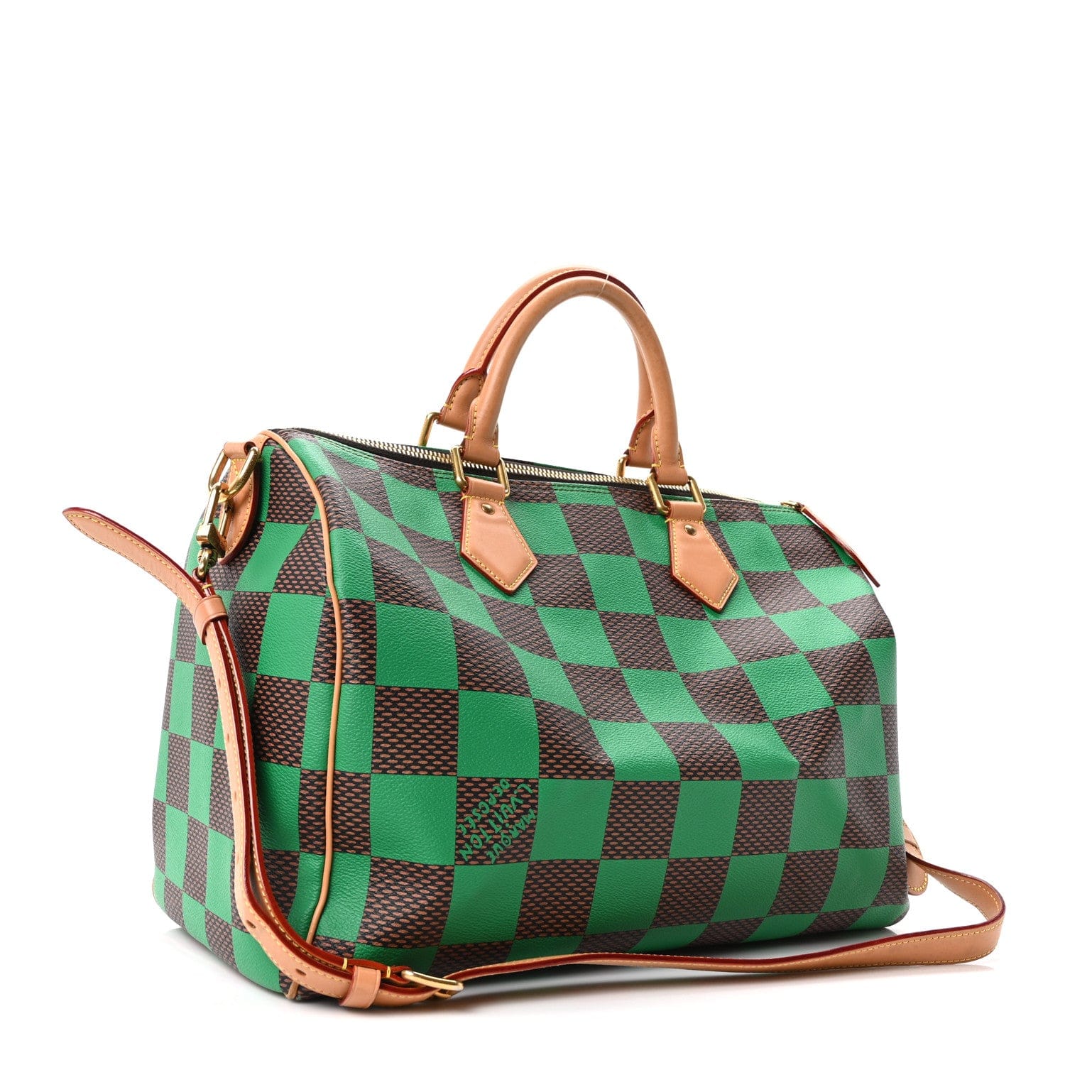 Louis Vuitton Damier Pop Speedy Bandouliere 40 Green
