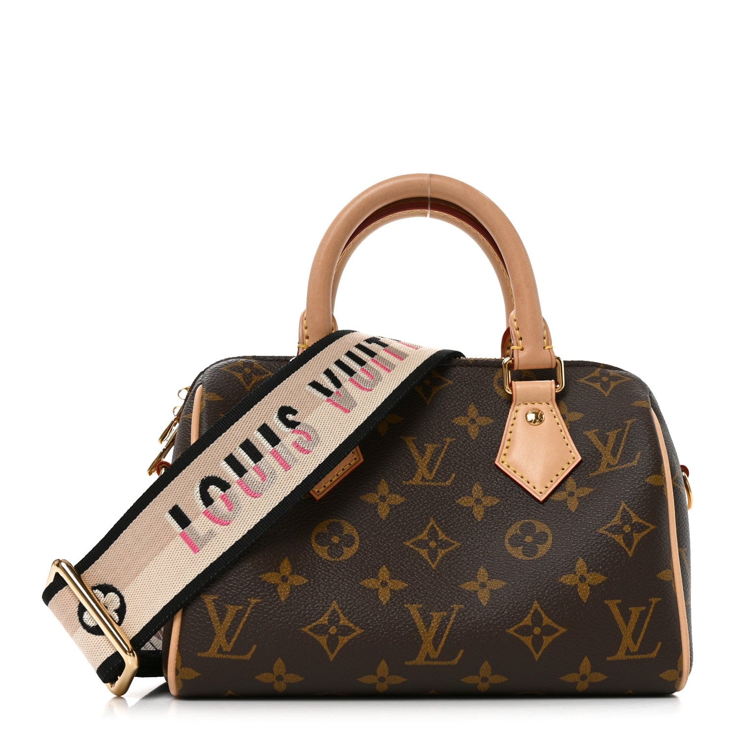 Louis Vuitton Monogram Speedy Bandouliere 20 Black
