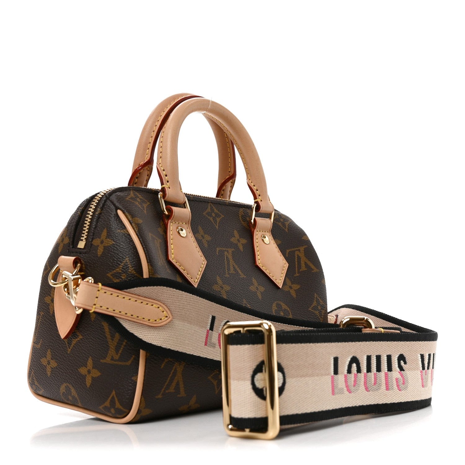 Louis Vuitton Monogram Speedy Bandouliere 20 Black