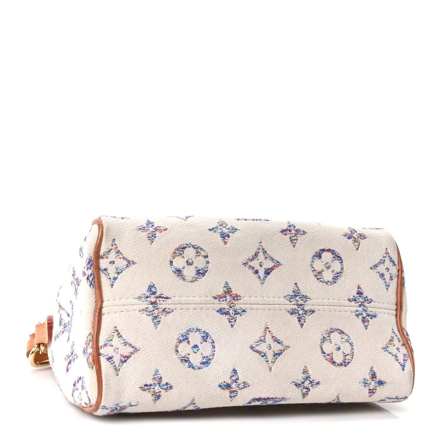 Louis Vuitton Monogram Jacquard Fabric Speedy Bandouliere 20 Multicolor Beige