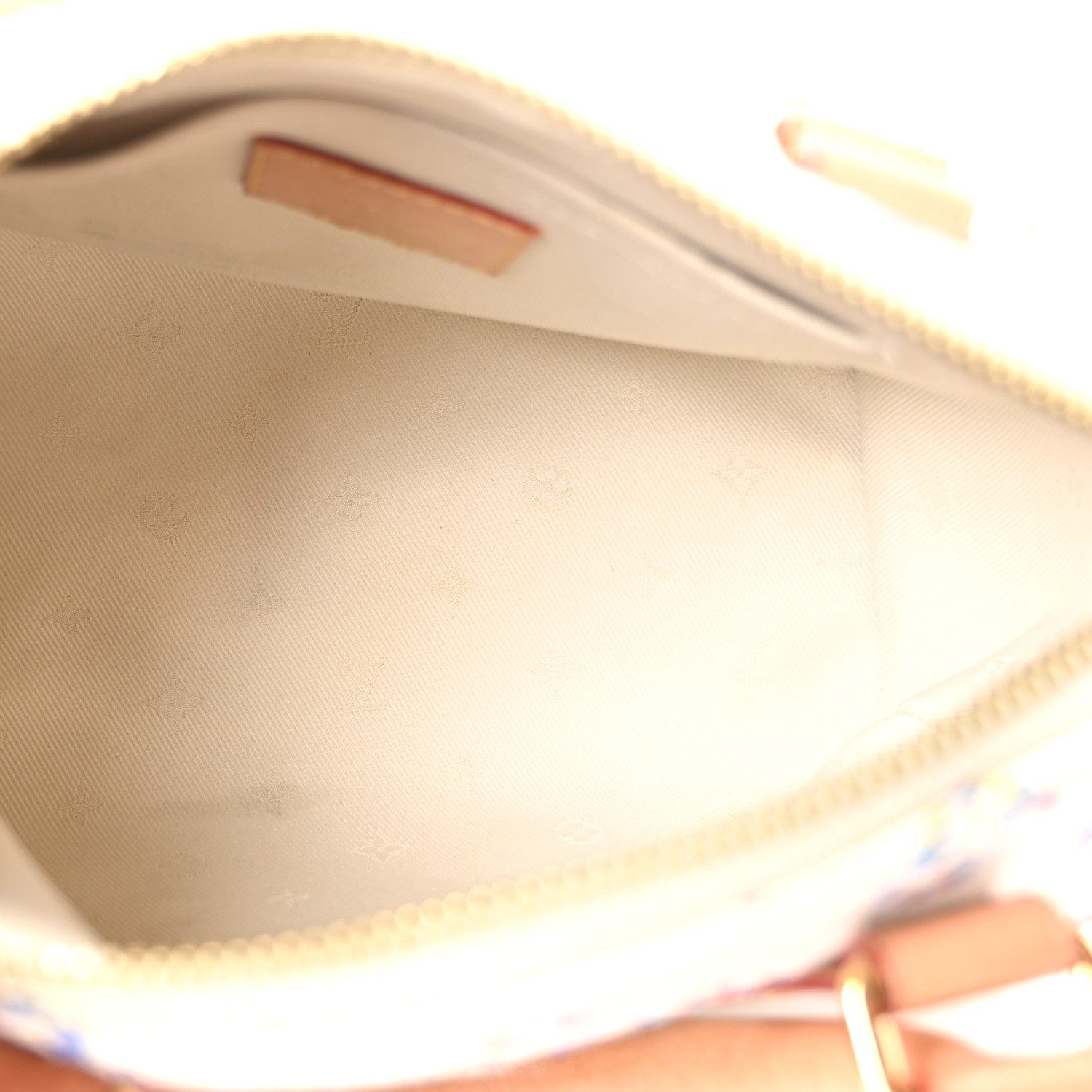 Louis Vuitton Monogram Jacquard Fabric Speedy Bandouliere 20 Multicolor Beige