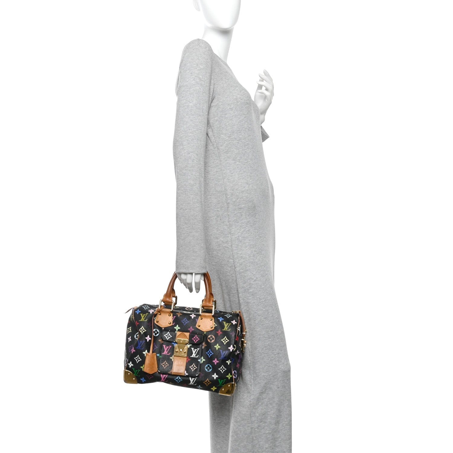 Louis Vuitton Monogram Multicolor Speedy 30 Black