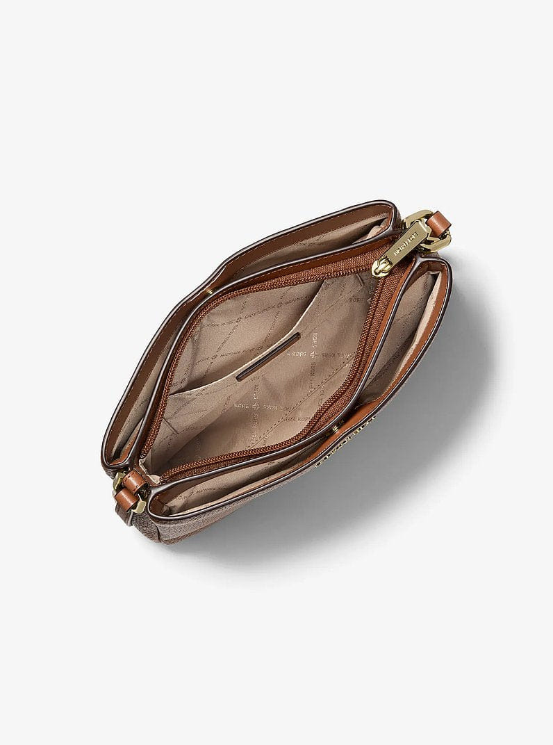 Michael Kors Trisha Pebbled Leather Crossbody Bag With Pouch Gift Set Luggage
