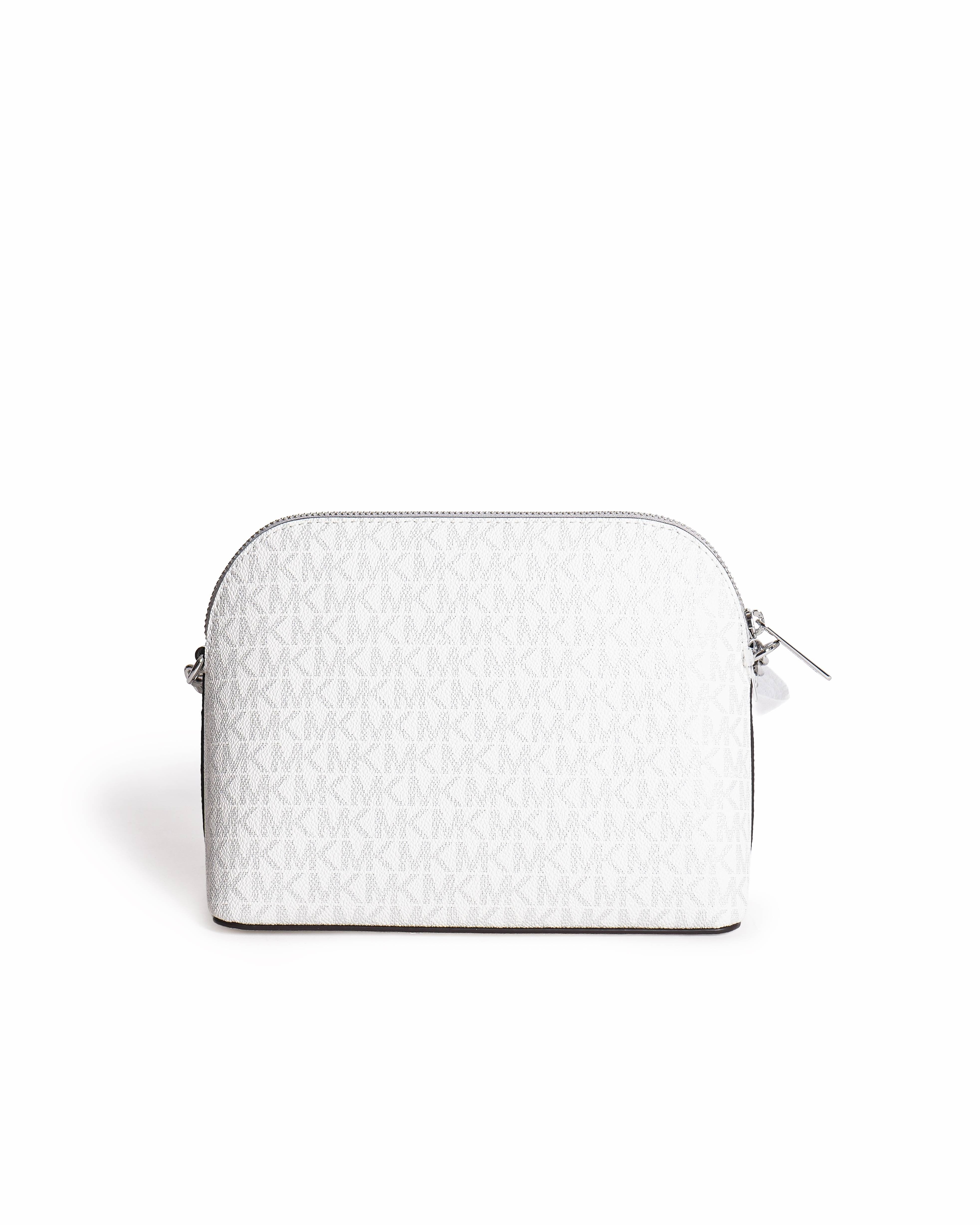 MIchael Kors jet set travel metallic signature logo dome crossbody bag