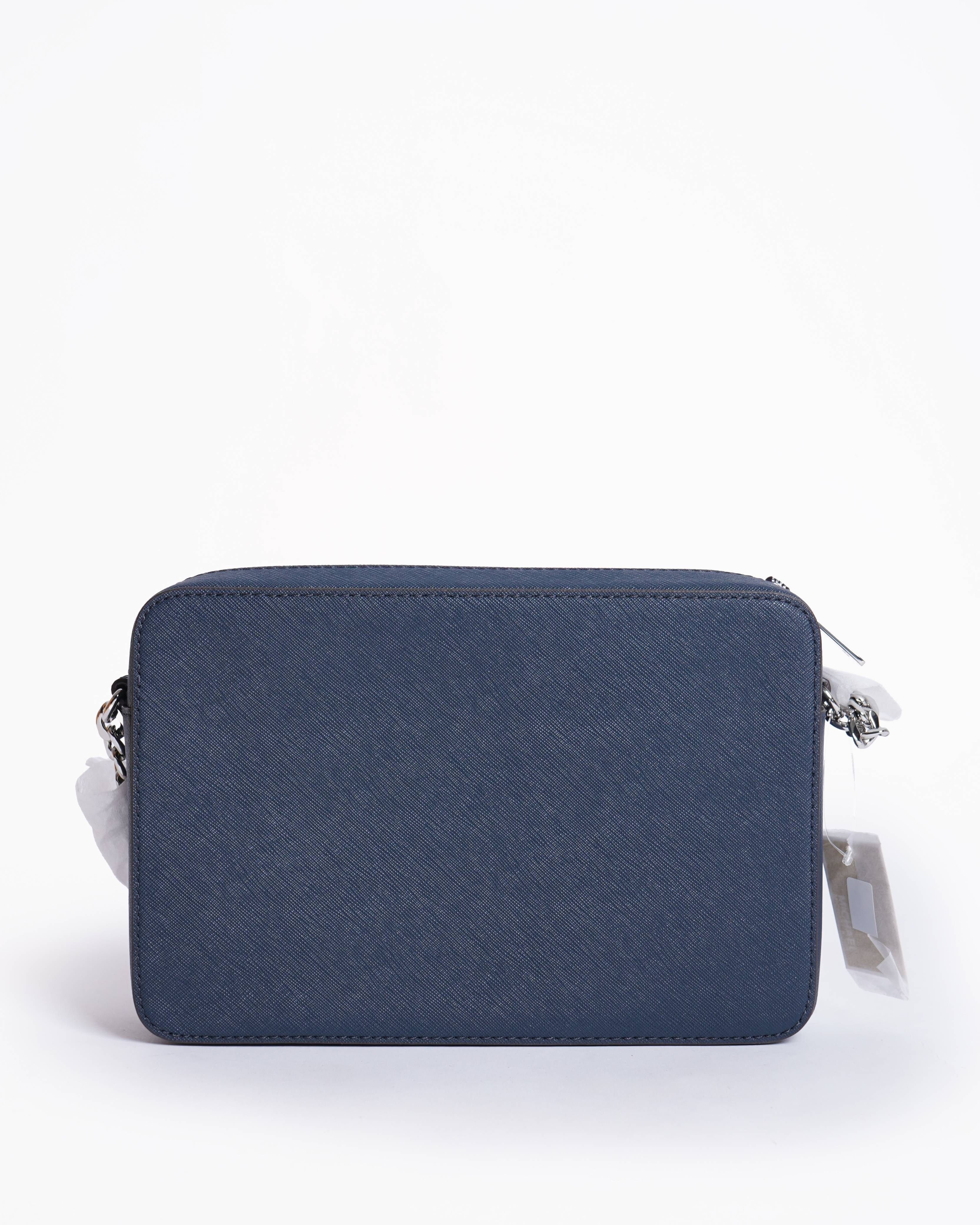 Michael Kors New Michael Kors Jet Set EW Crossbody Leather Navy Blue