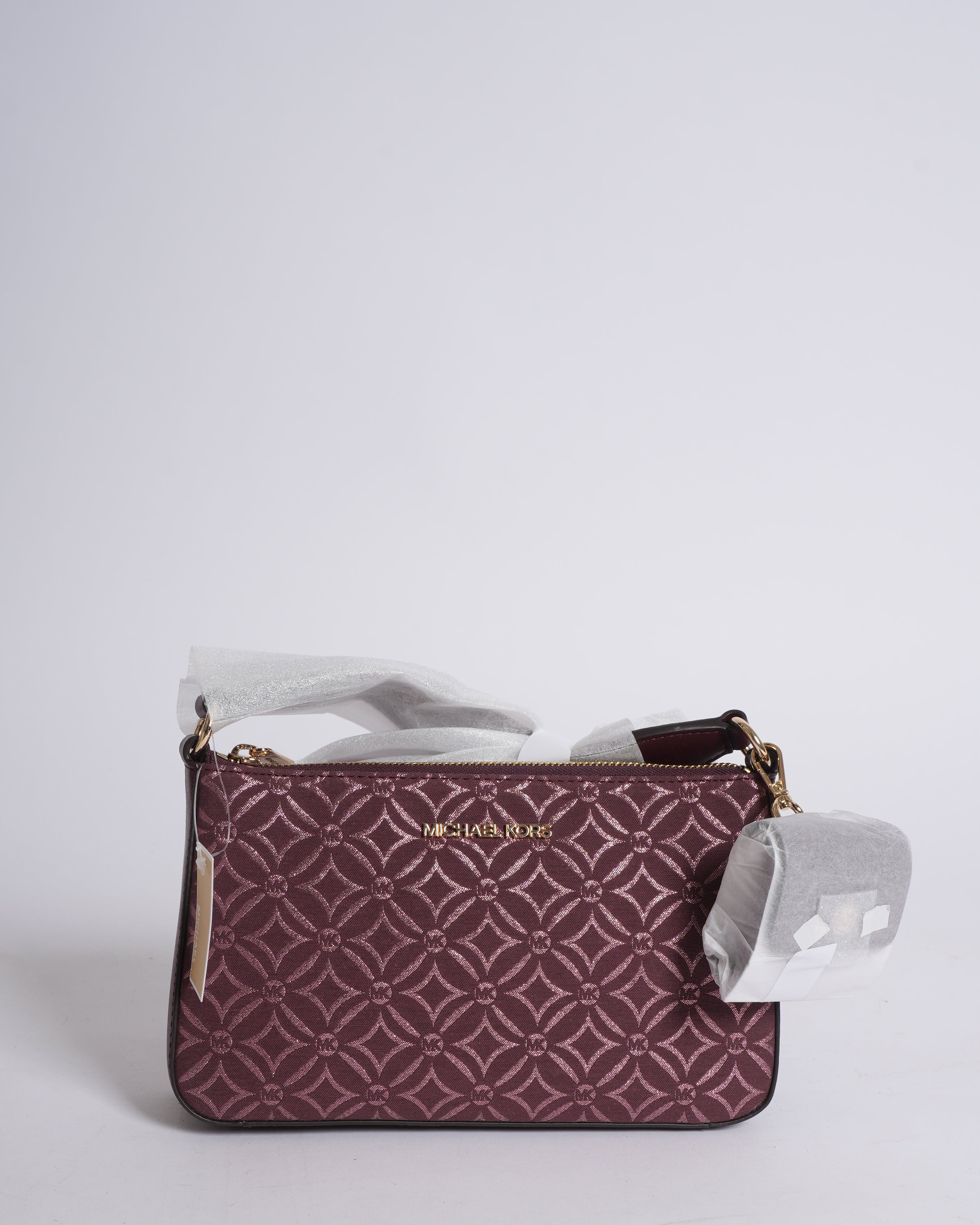 Michael Kors New MK Jet Set Travel Small Crossbody With Tech Attachment