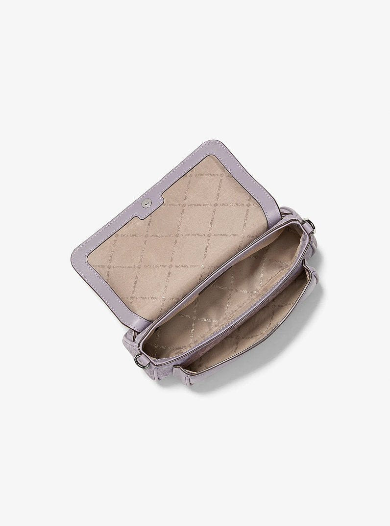 Michael Kors Jet Set Travel Small Signature Logo Crossbody Bag With Pouch Lilac