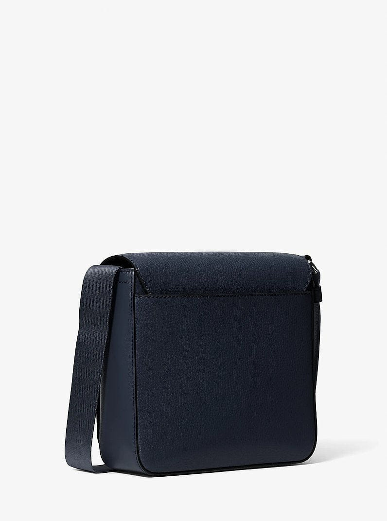 Michael Kors Cooper Pebbled Leather Crossbody Bag Navy