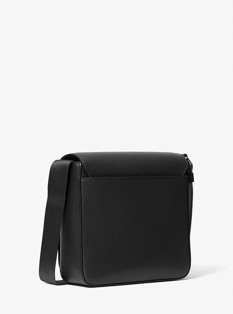 Michael Kors Cooper Pebbled Leather Crossbody Bag Black