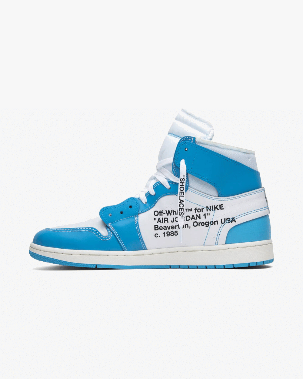NIKE x OFF WHITE AIR JORDAN1 HIGH RETRO UNC BLUE
